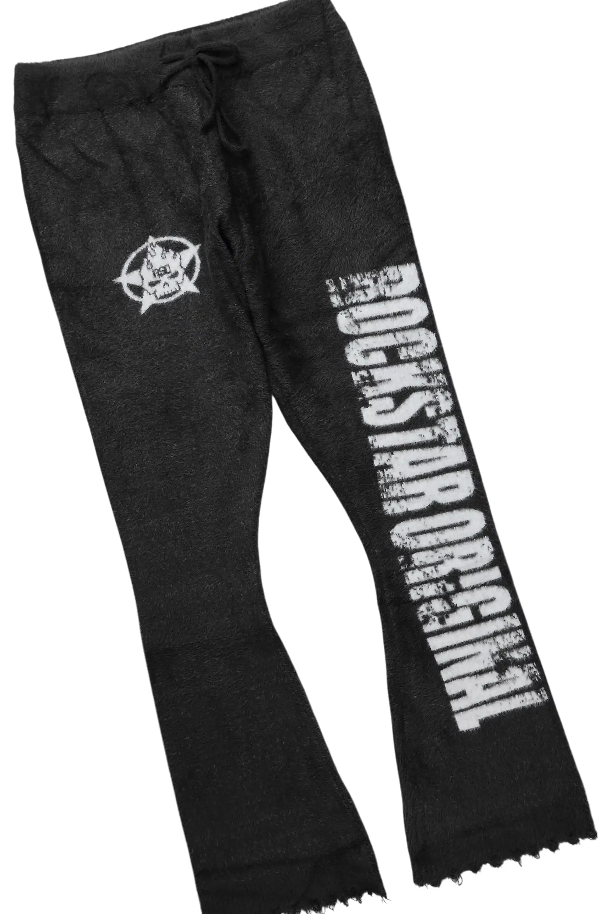 Keve White/Black T-Shirt/Knitted Mohair Flare Pant Set sold by Rockstar Original product image thumbnail 4