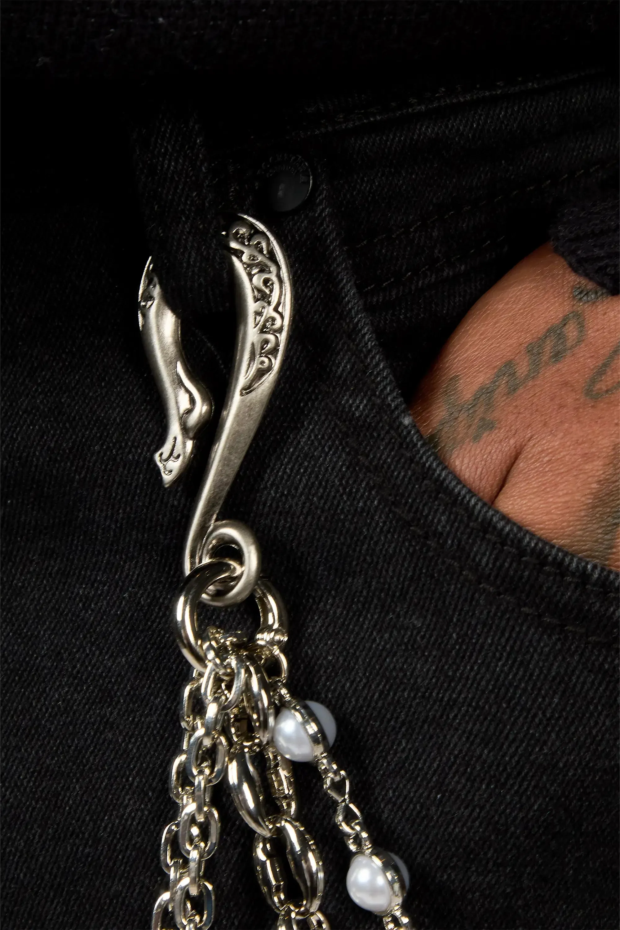 Shibu Silver Wallet Chain sold by Rockstar Original product image thumbnail 4