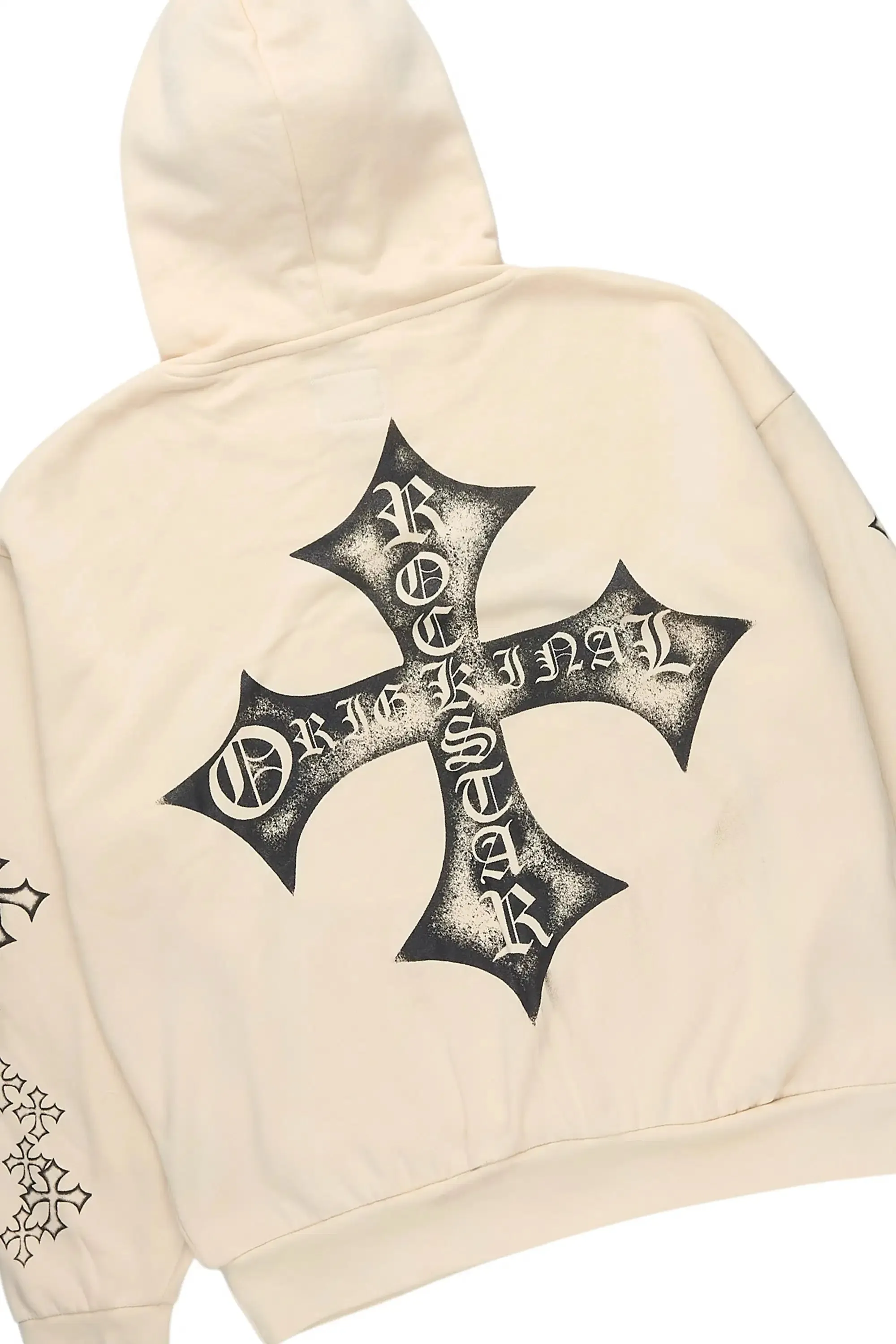 Marzion Sand/Black Hoodie Relaxed Track Set sold by Rockstar Original product image thumbnail 3