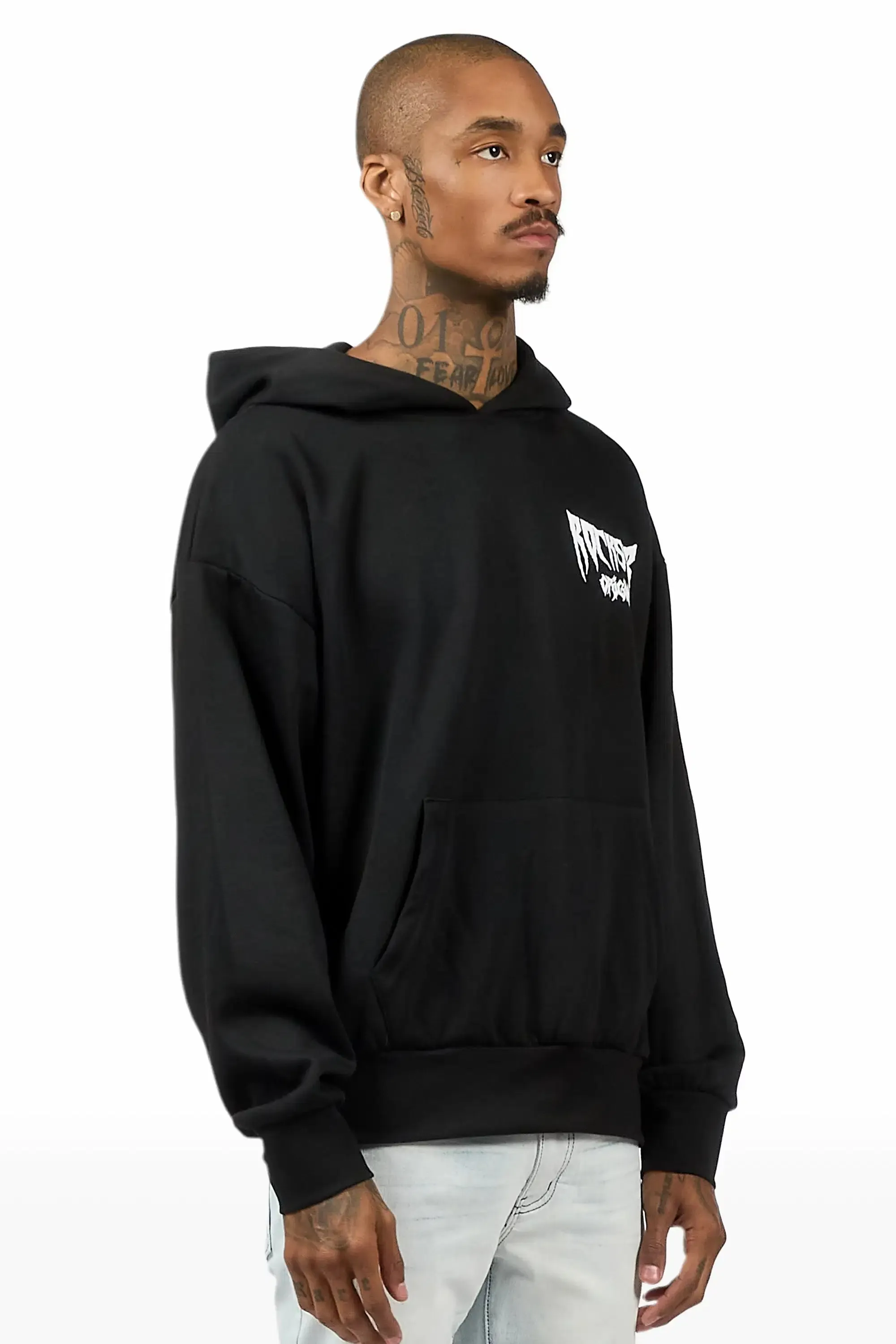 Twinkle Black/White Graphic Hoodie sold by Rockstar Original product image thumbnail 3