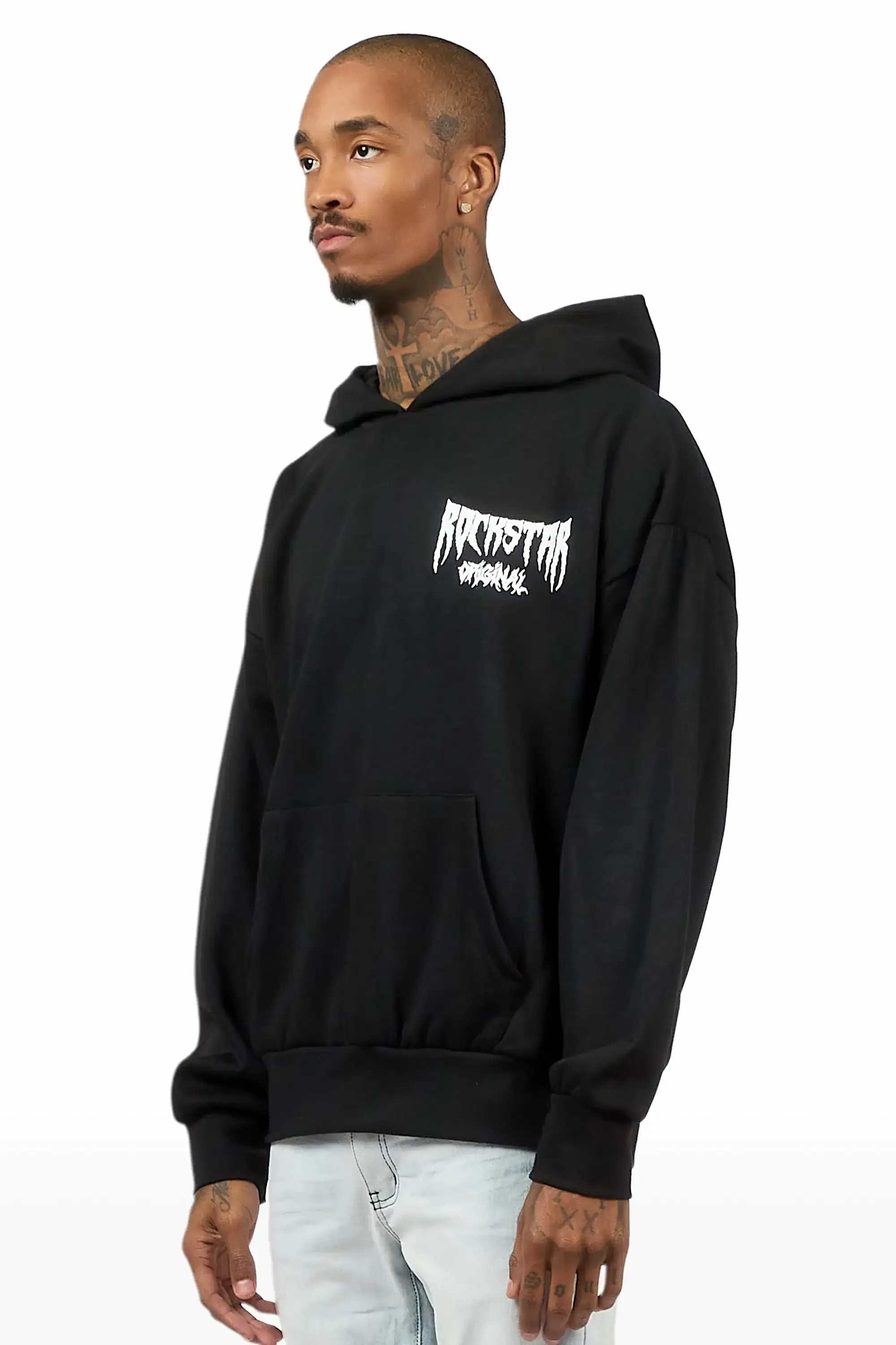 Twinkle Black/White Graphic Hoodie sold by Rockstar Original product image thumbnail 5