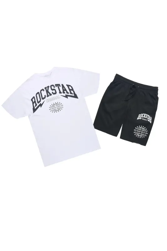 Stori White/Black T-Shirt/Short Set sold by Rockstar Original