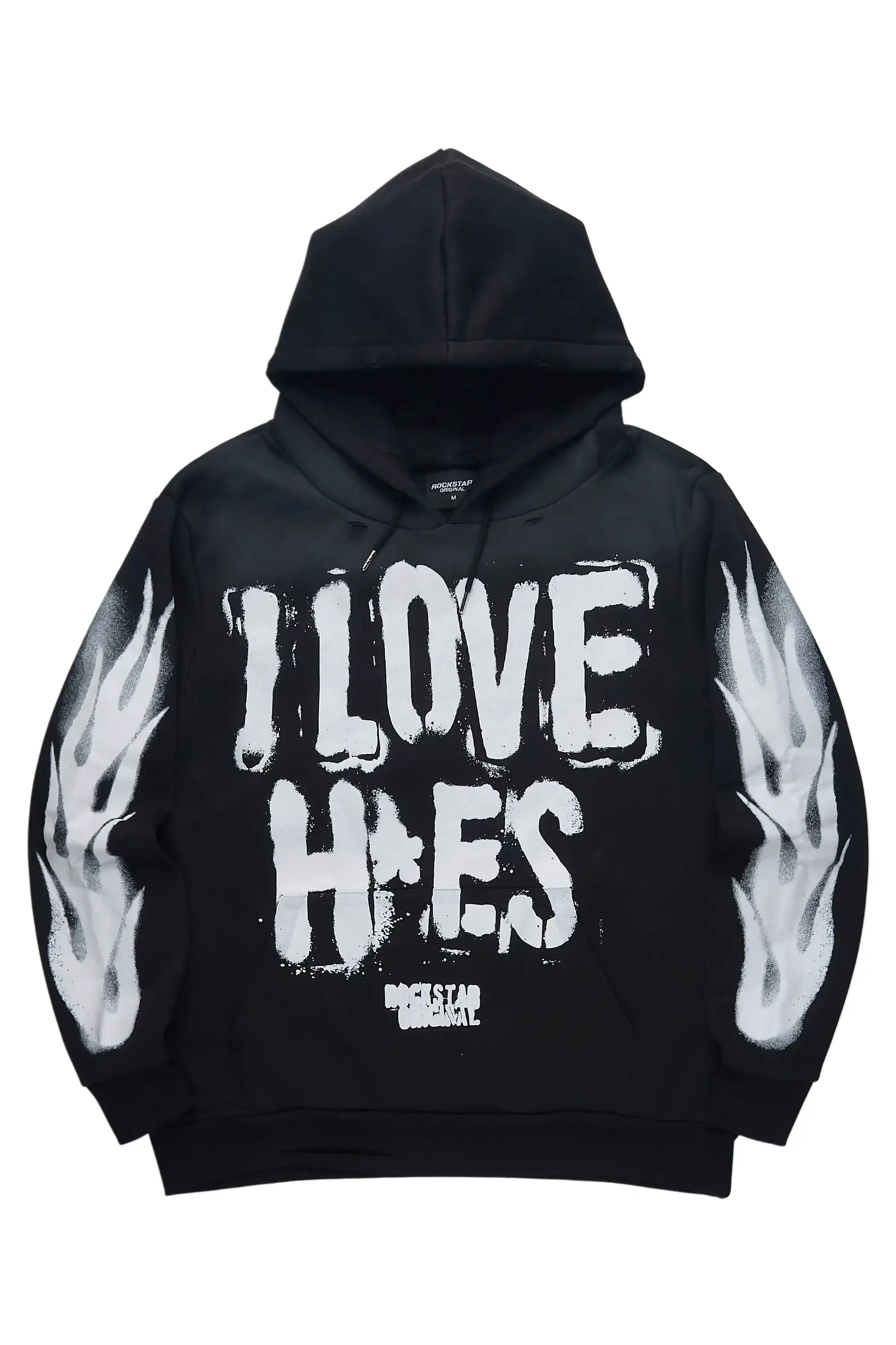 Banyan Black Graphic Relaxed Hoodie sold by Rockstar Original