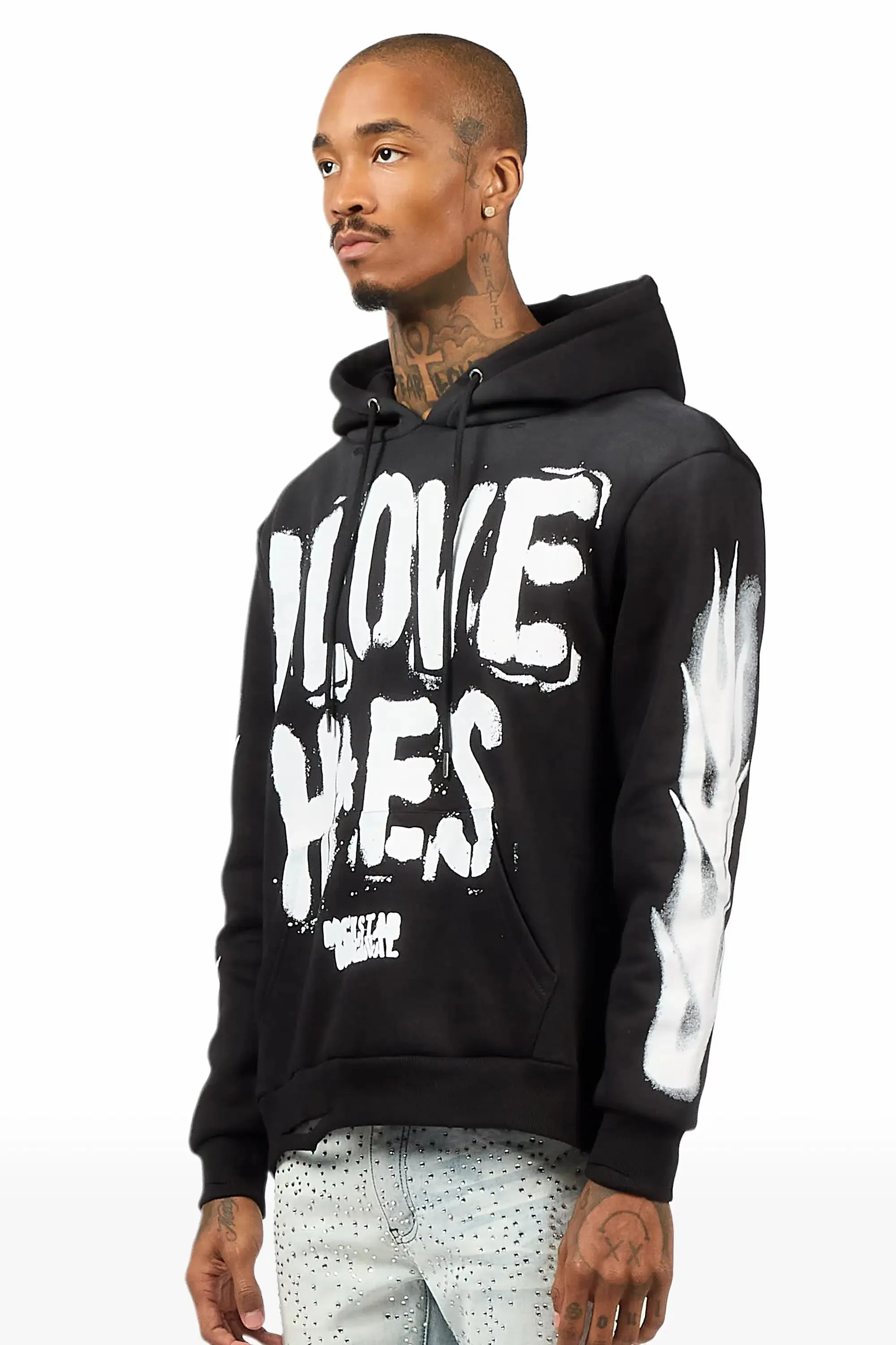 Banyan Black Graphic Relaxed Hoodie sold by Rockstar Original product image thumbnail 5