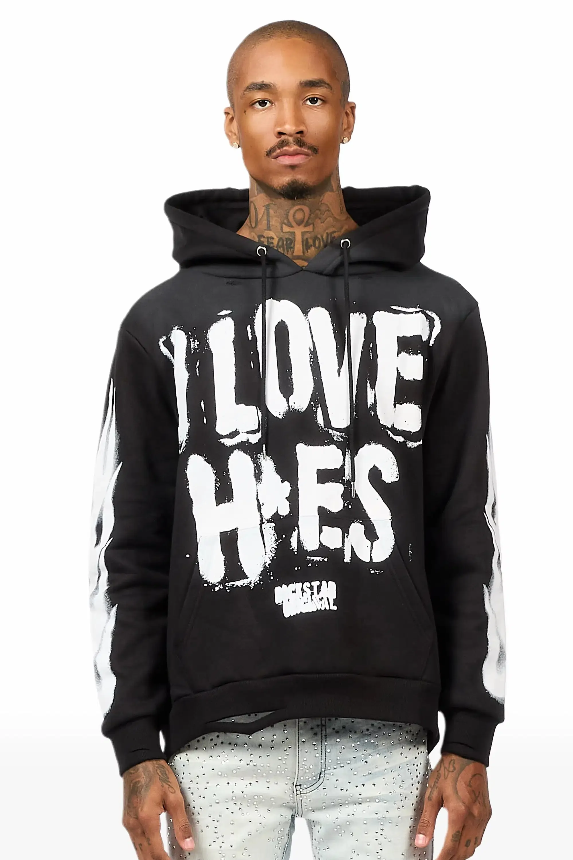 Banyan Black Graphic Relaxed Hoodie sold by Rockstar Original product image thumbnail 2