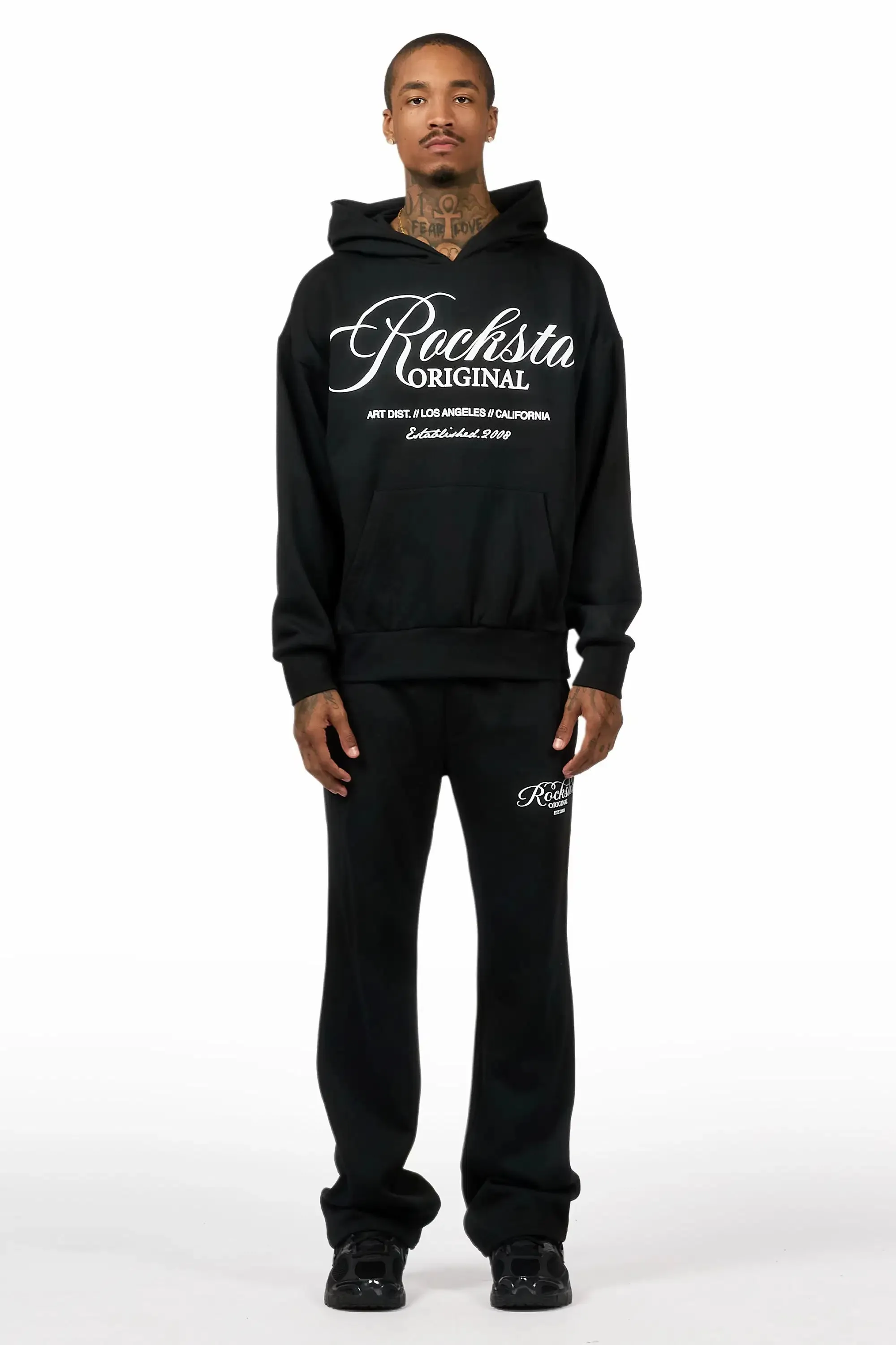 Cero Black Hoodie Relaxed Track Set sold by Rockstar Original product image thumbnail 2