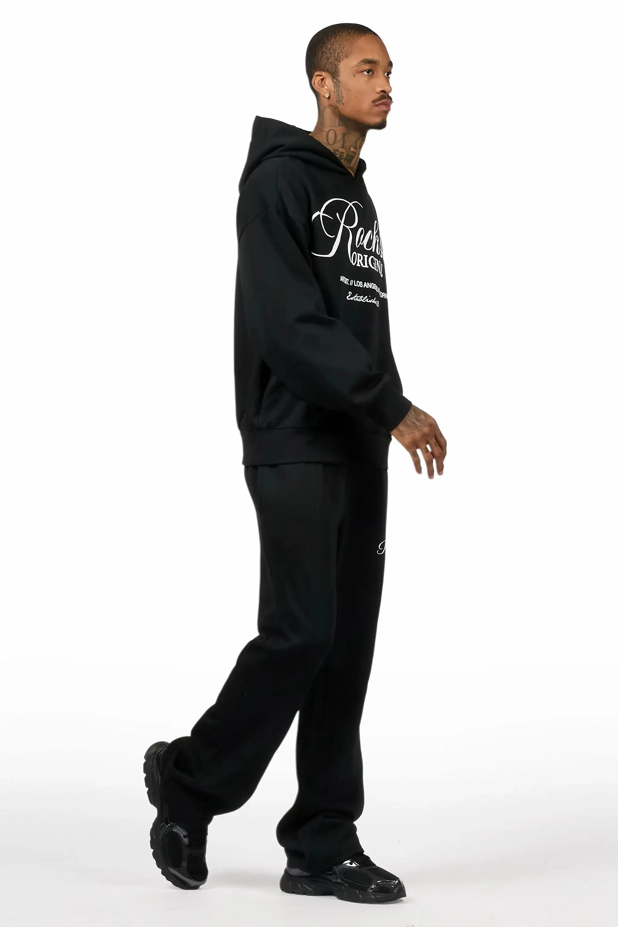 Cero Black Hoodie Relaxed Track Set sold by Rockstar Original product image thumbnail 3