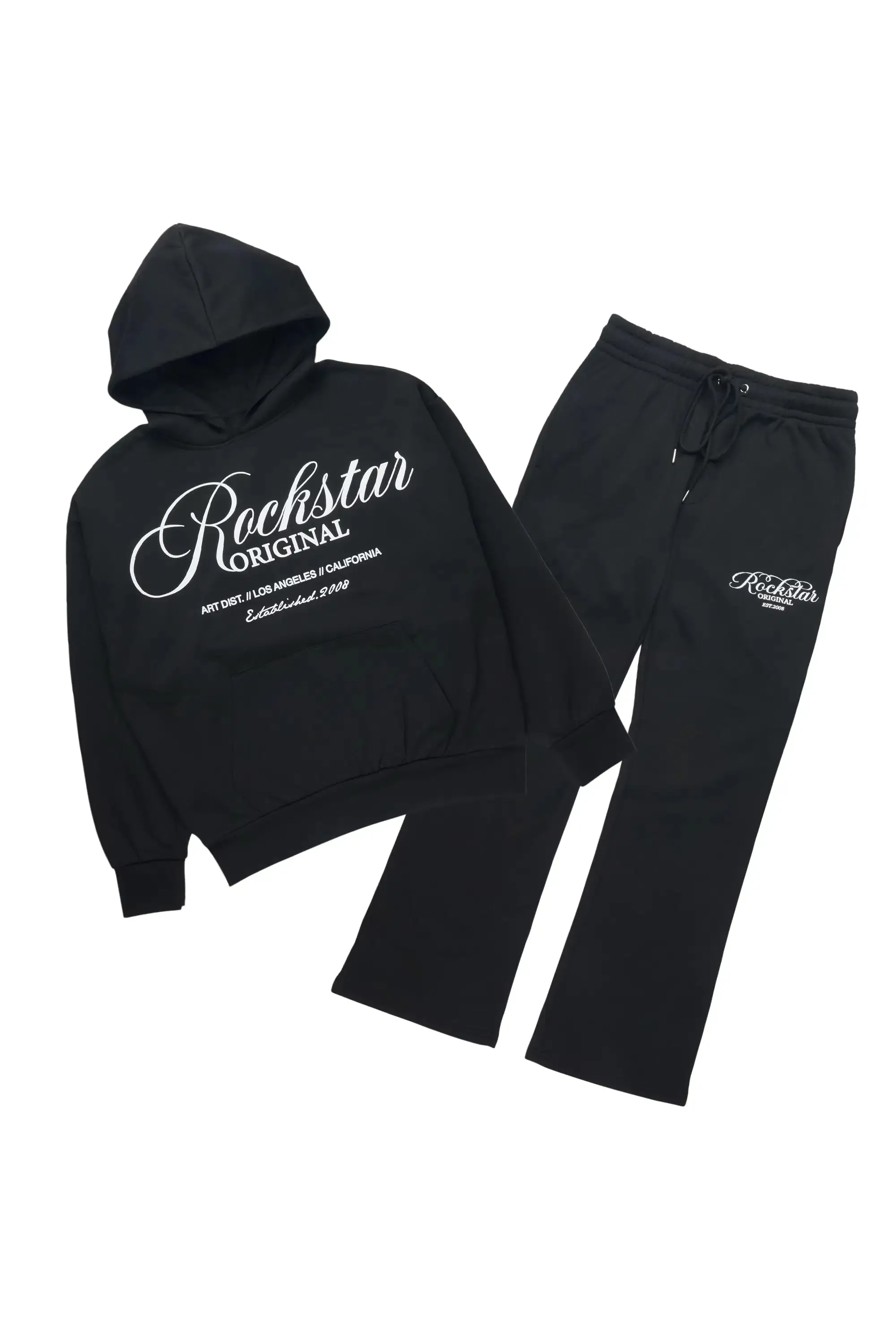 Cero Black Hoodie Relaxed Track Set sold by Rockstar Original