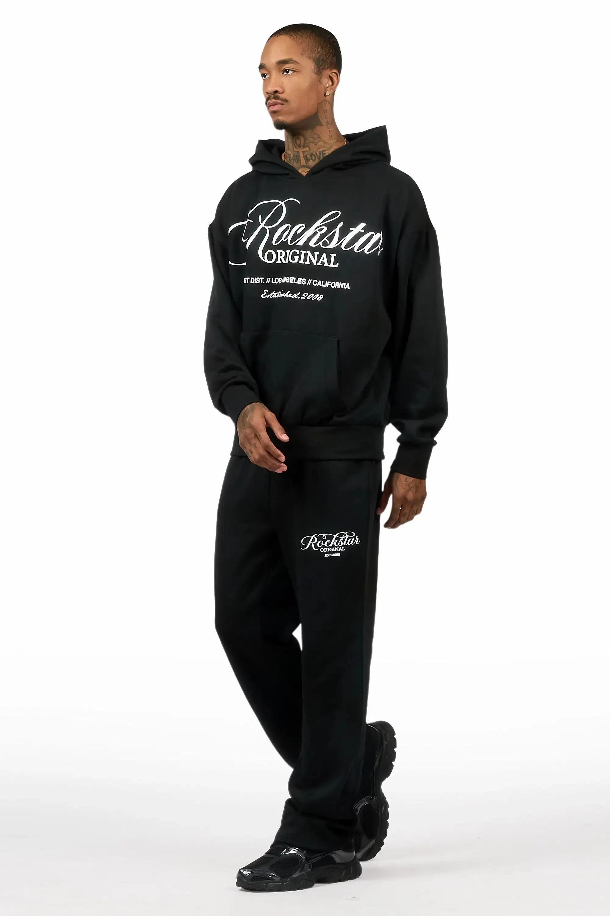 Cero Black Hoodie Relaxed Track Set sold by Rockstar Original product image thumbnail 5