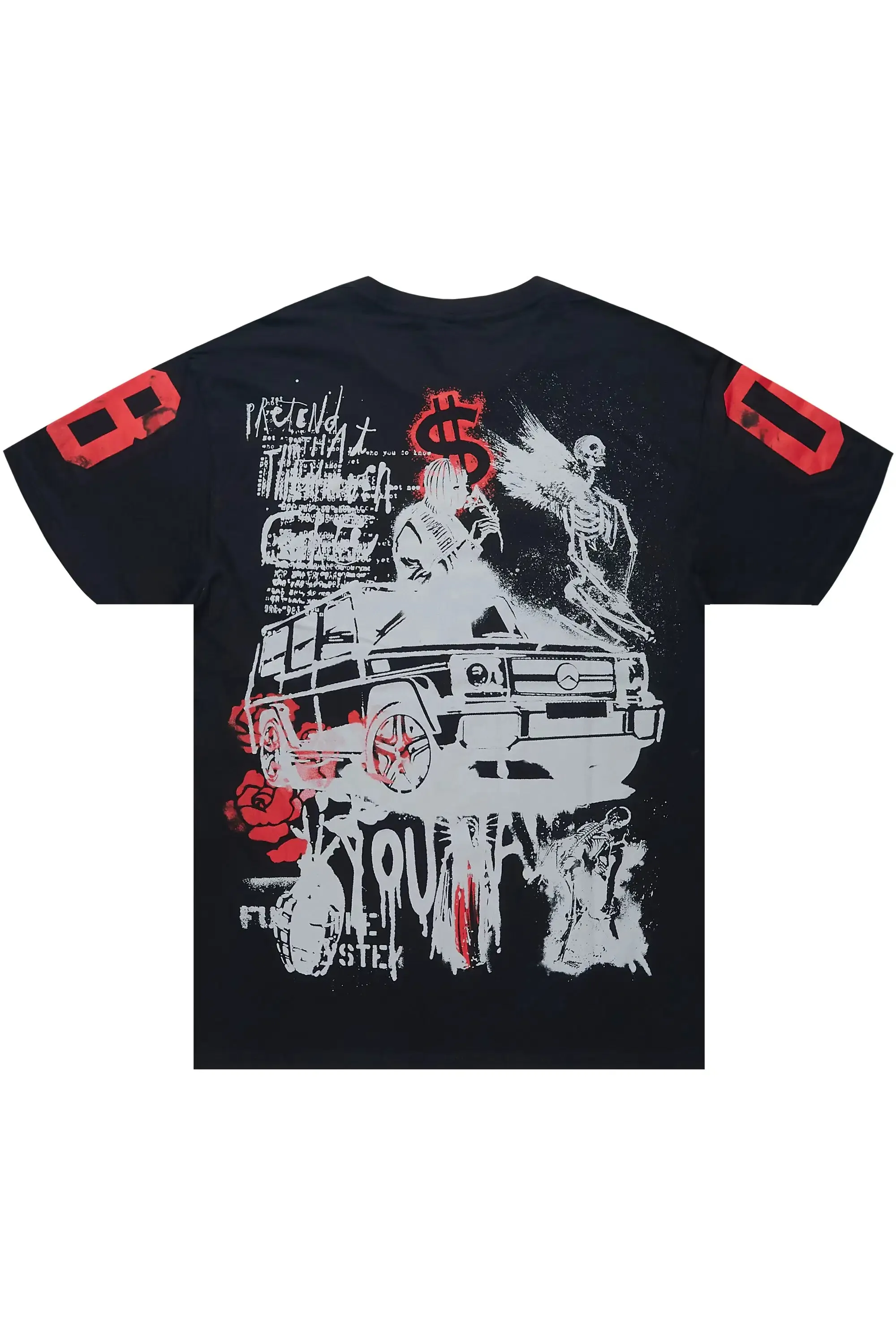 Grill 3.0 Black Oversized Graphic T-Shirt sold by Rockstar Original product image thumbnail 3