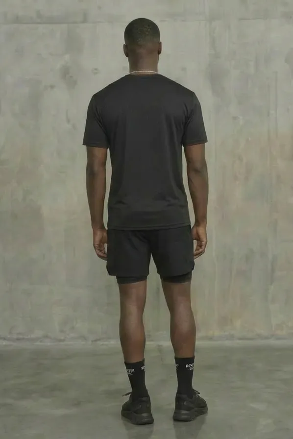 Strength Black T-Shirt Short Set sold by Rockstar Original product image thumbnail 5