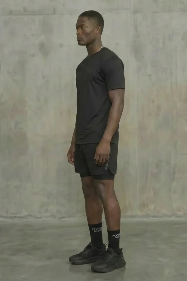 Strength Black T-Shirt Short Set sold by Rockstar Original product image thumbnail 4