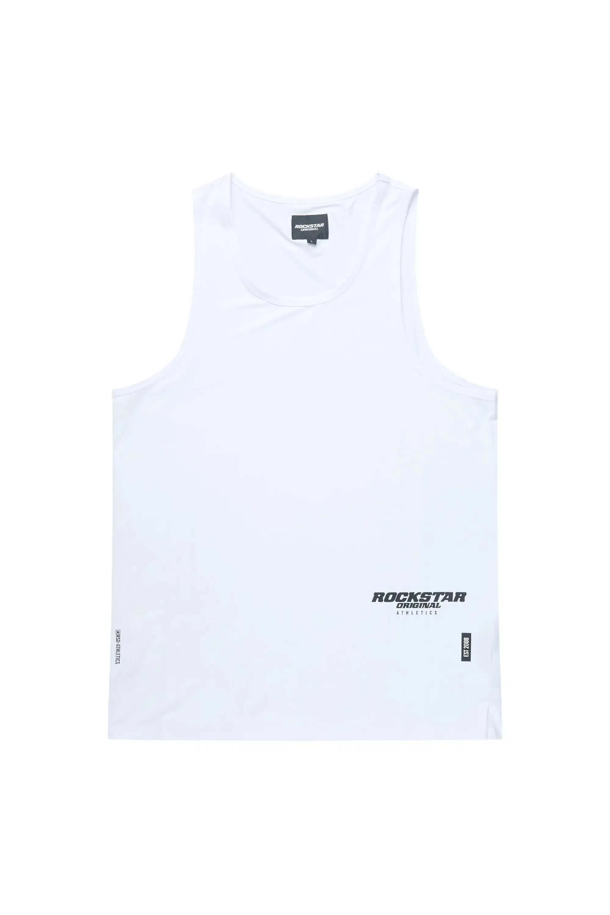 Flow White Tank Top sold by Rockstar Original product image thumbnail 5