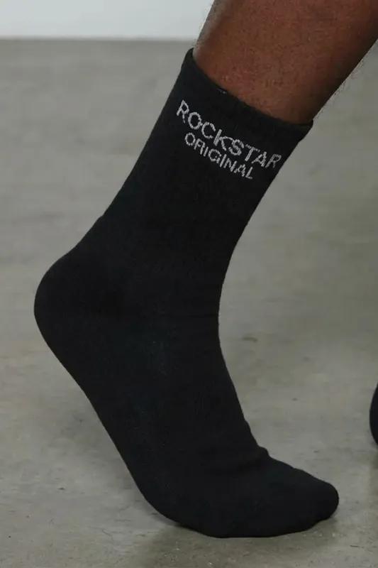 Stride Black Mens Socks made by Rockstar Original