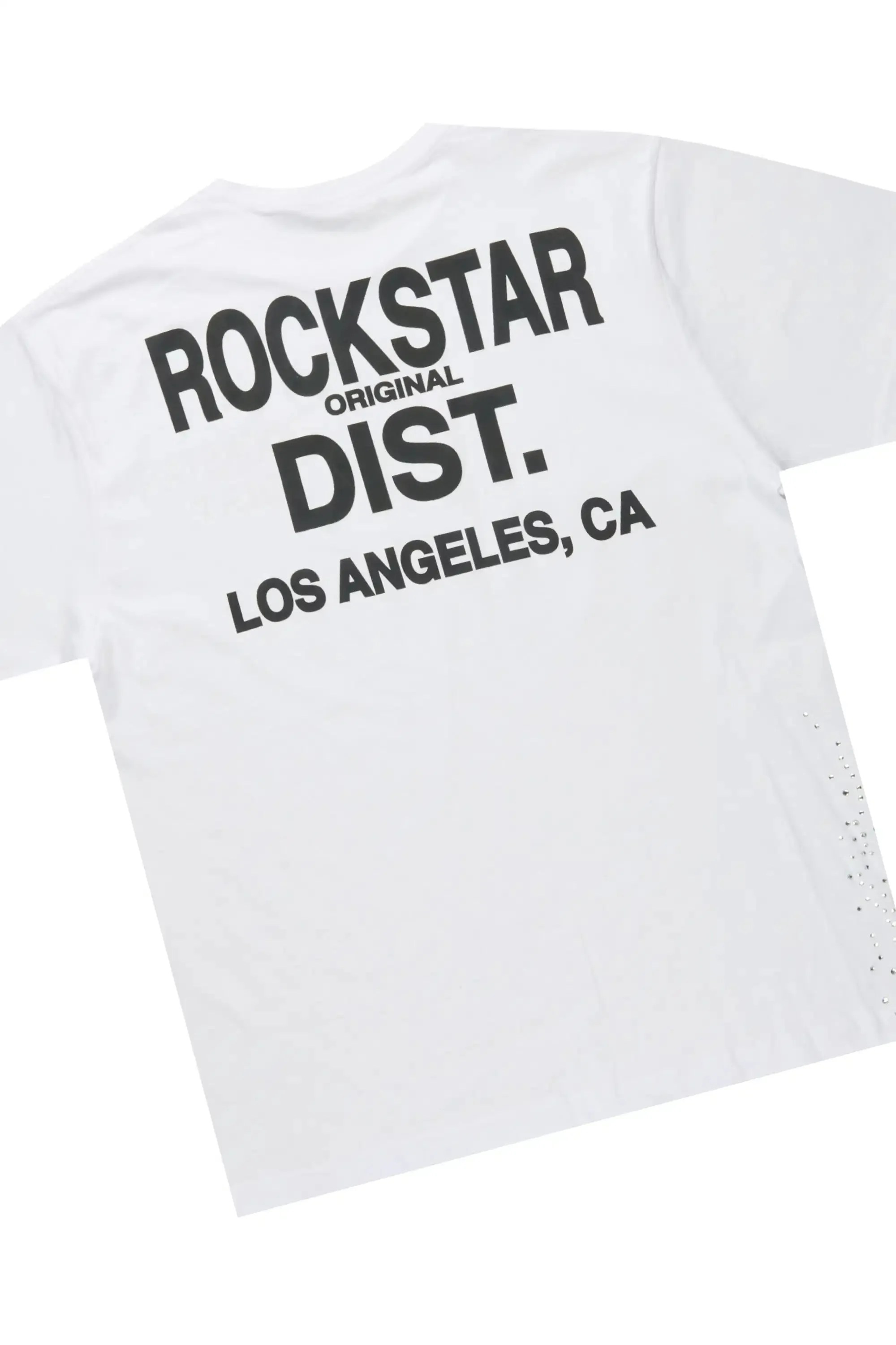 Alpine White/Heather Grey Rhinestone T-Shirt/Stacked Track Set sold by Rockstar Original product image thumbnail 3