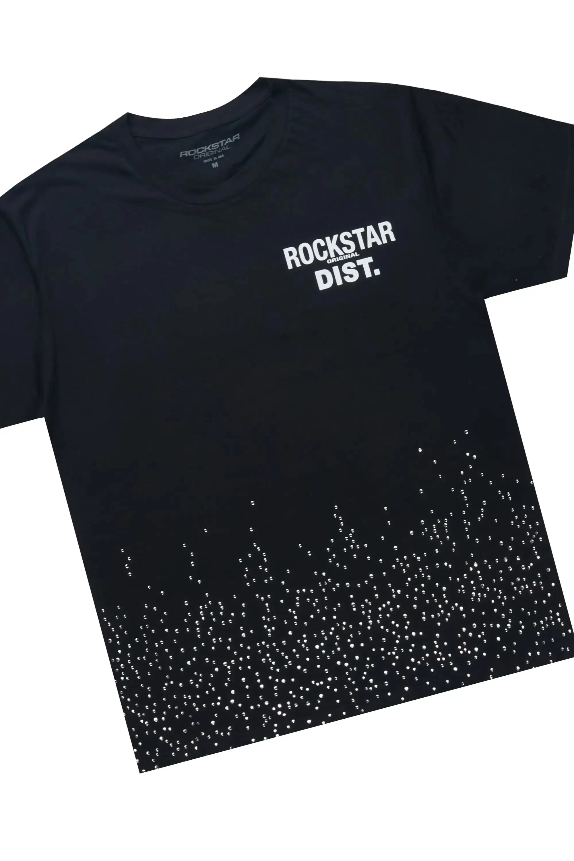 Alpine Black/Black Rhinestone T-Shirt/Stacked Track Set sold by Rockstar Original product image thumbnail 2