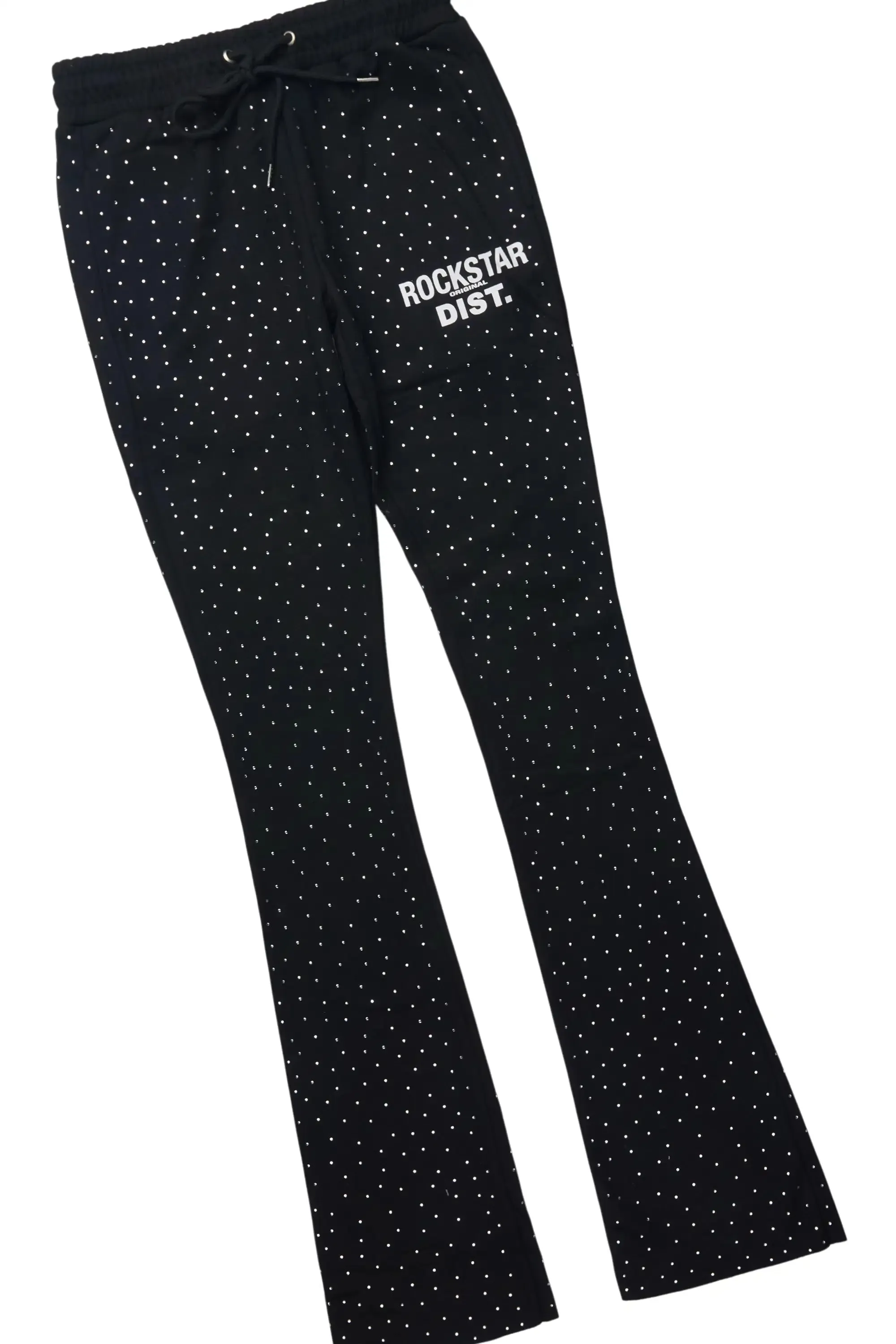 Alpine Black/Black Rhinestone T-Shirt/Stacked Track Set sold by Rockstar Original product image thumbnail 4