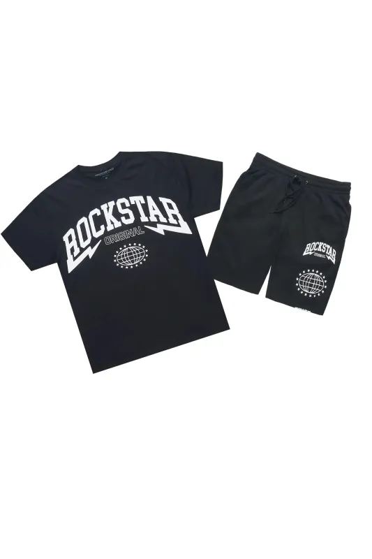 Stori Black/White T-Shirt/Short Set sold by Rockstar Original