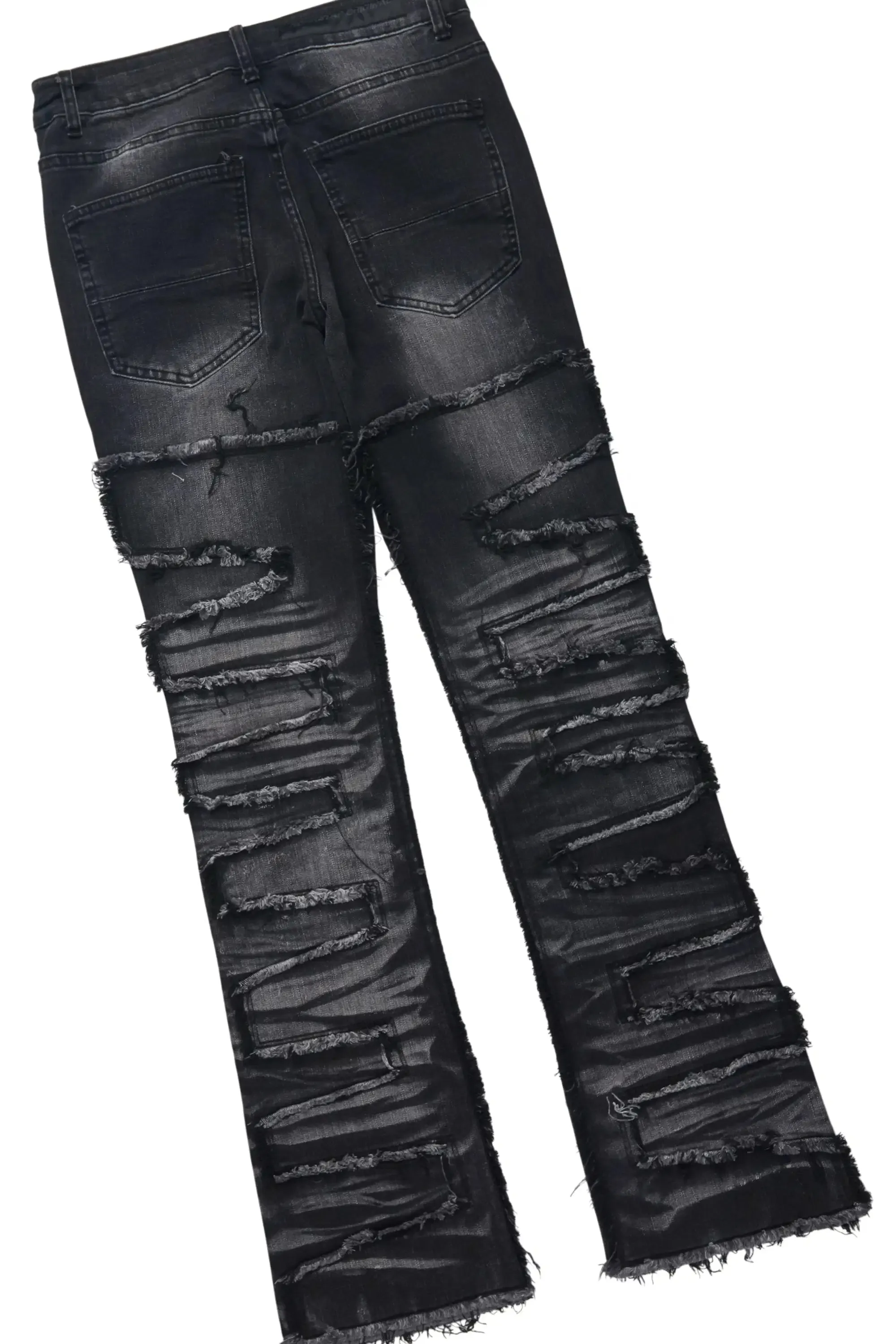 Amos 2.0 Black/Black Hoodie/Stacked Flare Jean Set sold by Rockstar Original product image thumbnail 4