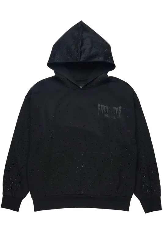 Twinkle Black/Black Graphic Hoodie made by Rockstar Original