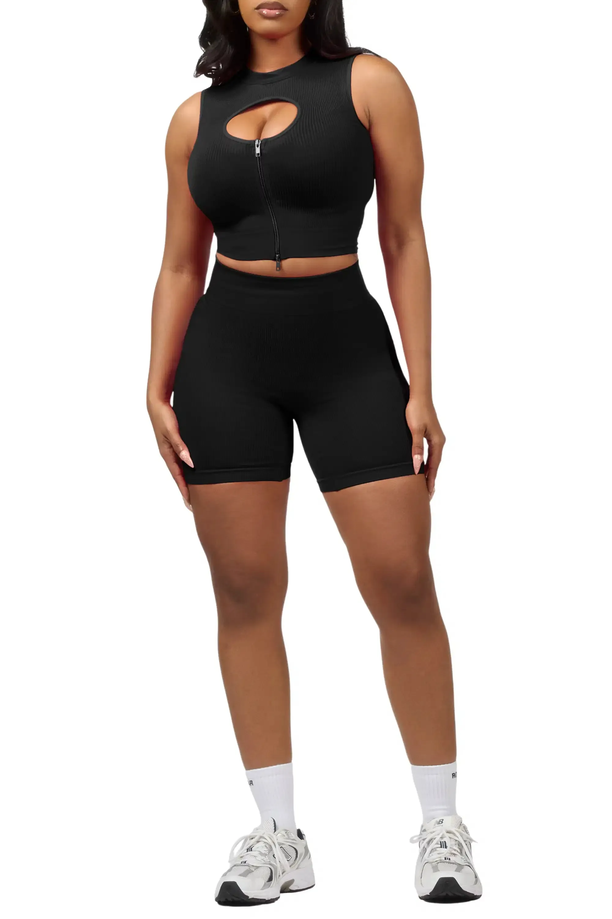 Sadique Black Active Bike Short Set sold by Rockstar Original product image thumbnail 5