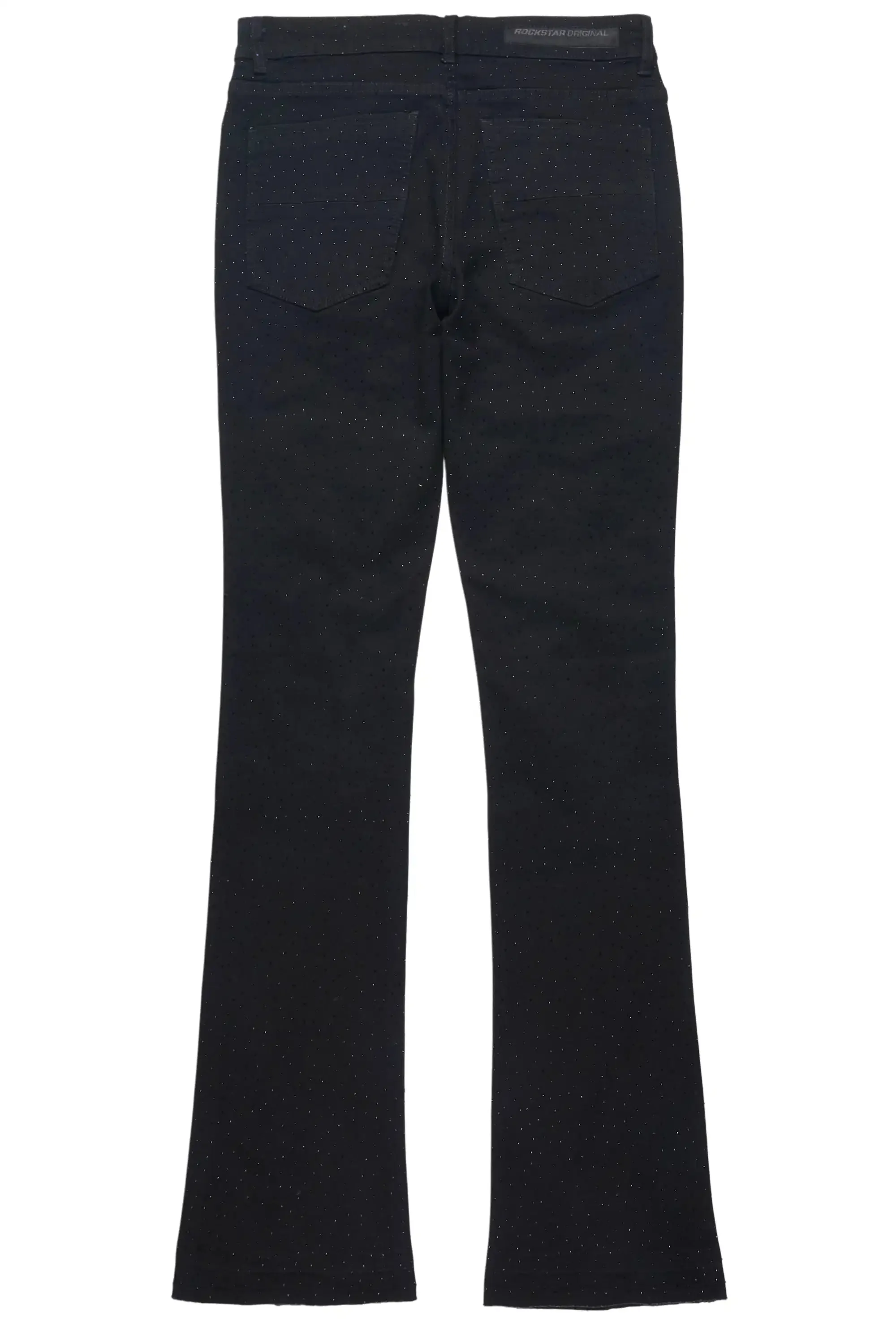Perle Jet Black Pearl Stacked Flare Jean sold by Rockstar Original product image thumbnail 3