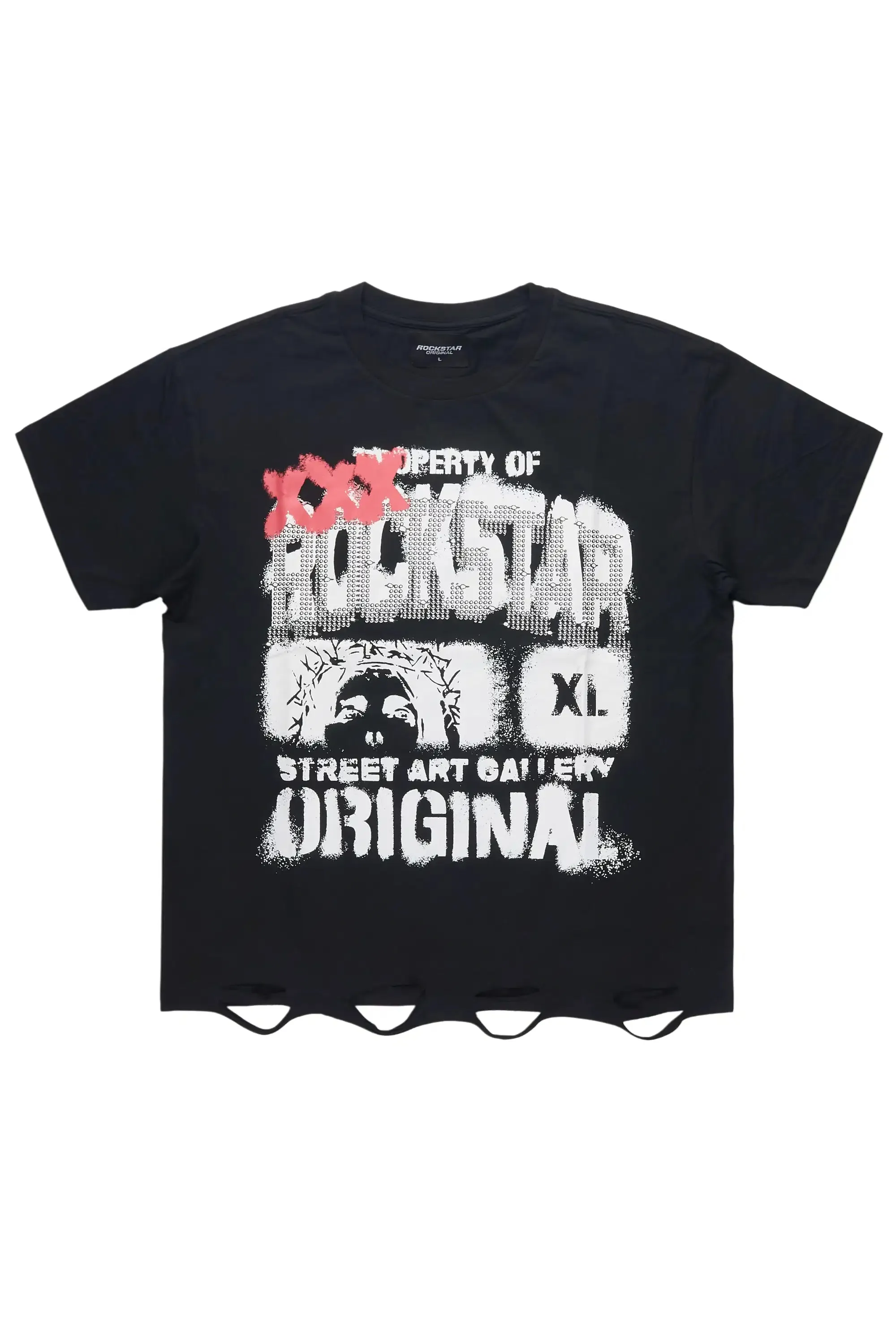 Kyo Black Oversized Graphic T-Shirt sold by Rockstar Original