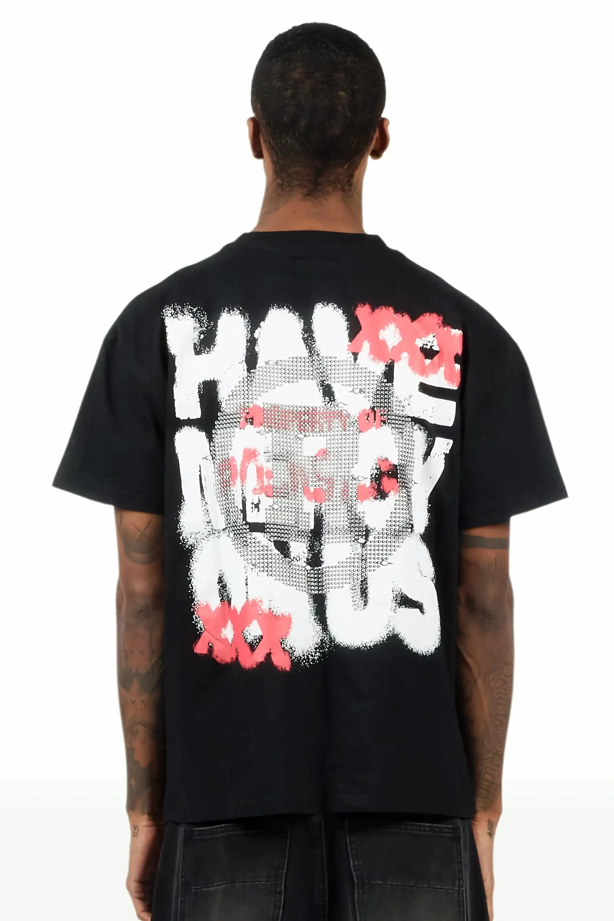 Kyo Black Oversized Graphic T-Shirt sold by Rockstar Original product image thumbnail 3