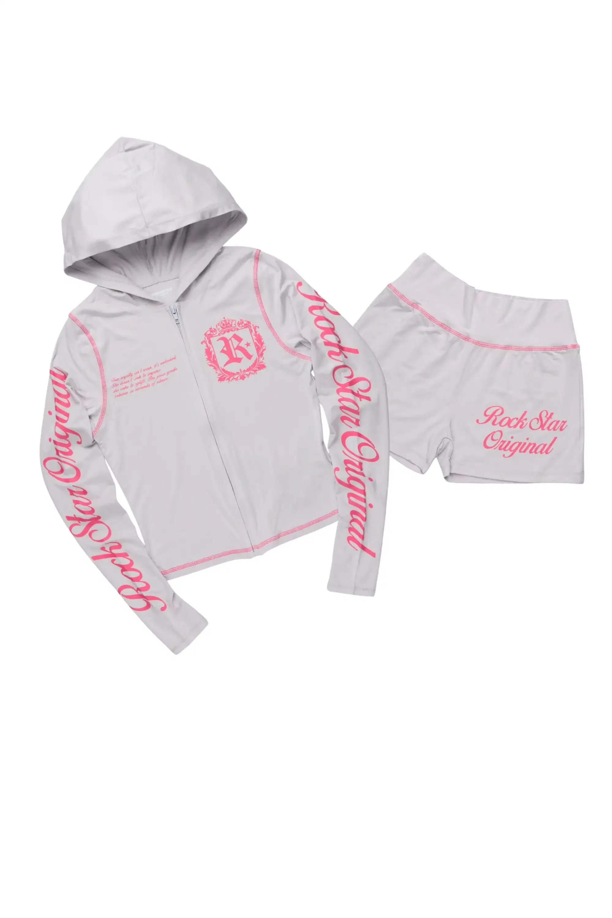 Desmine Grey Short Set sold by Rockstar Original product image thumbnail 5