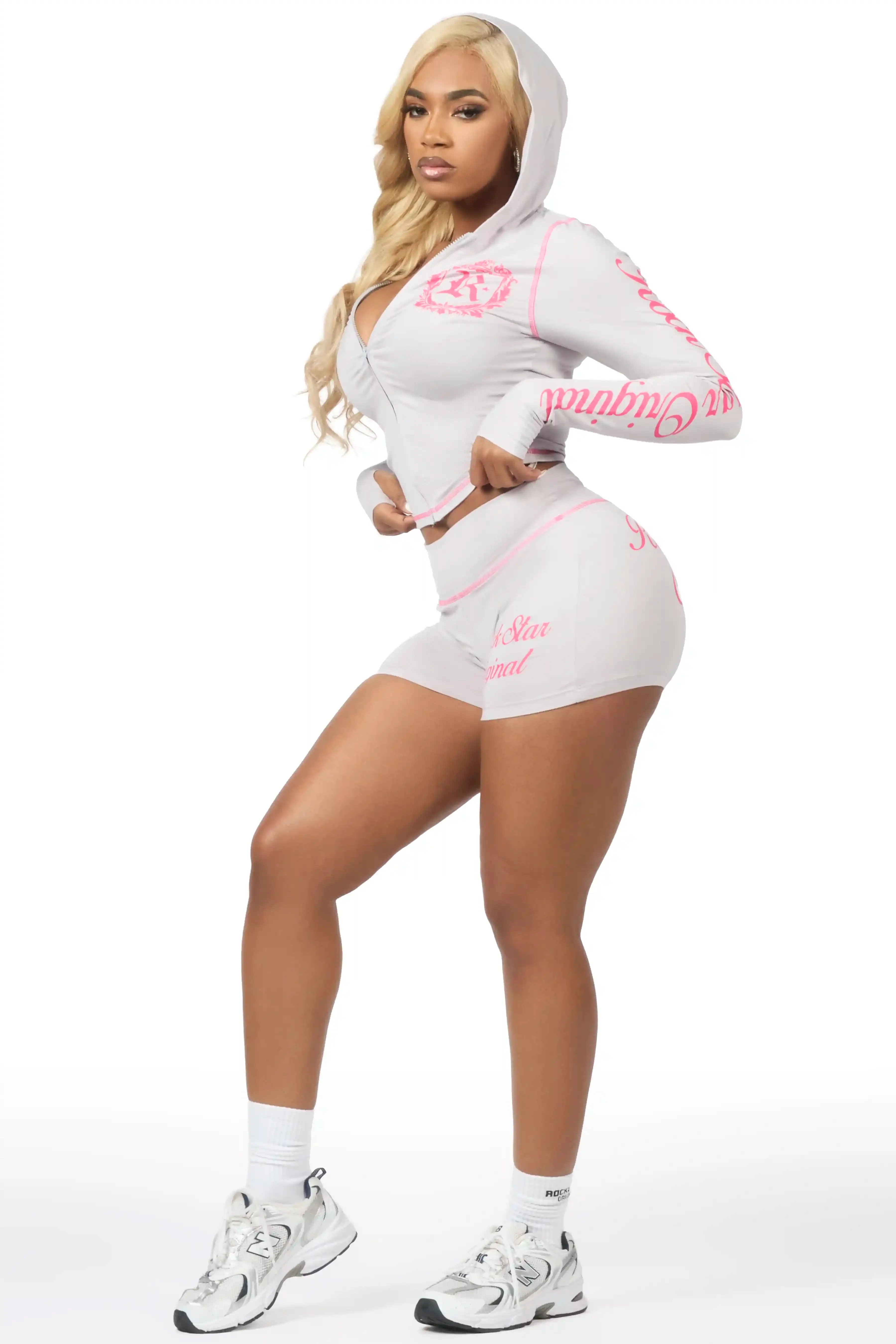 Desmine Grey Short Set sold by Rockstar Original product image thumbnail 3