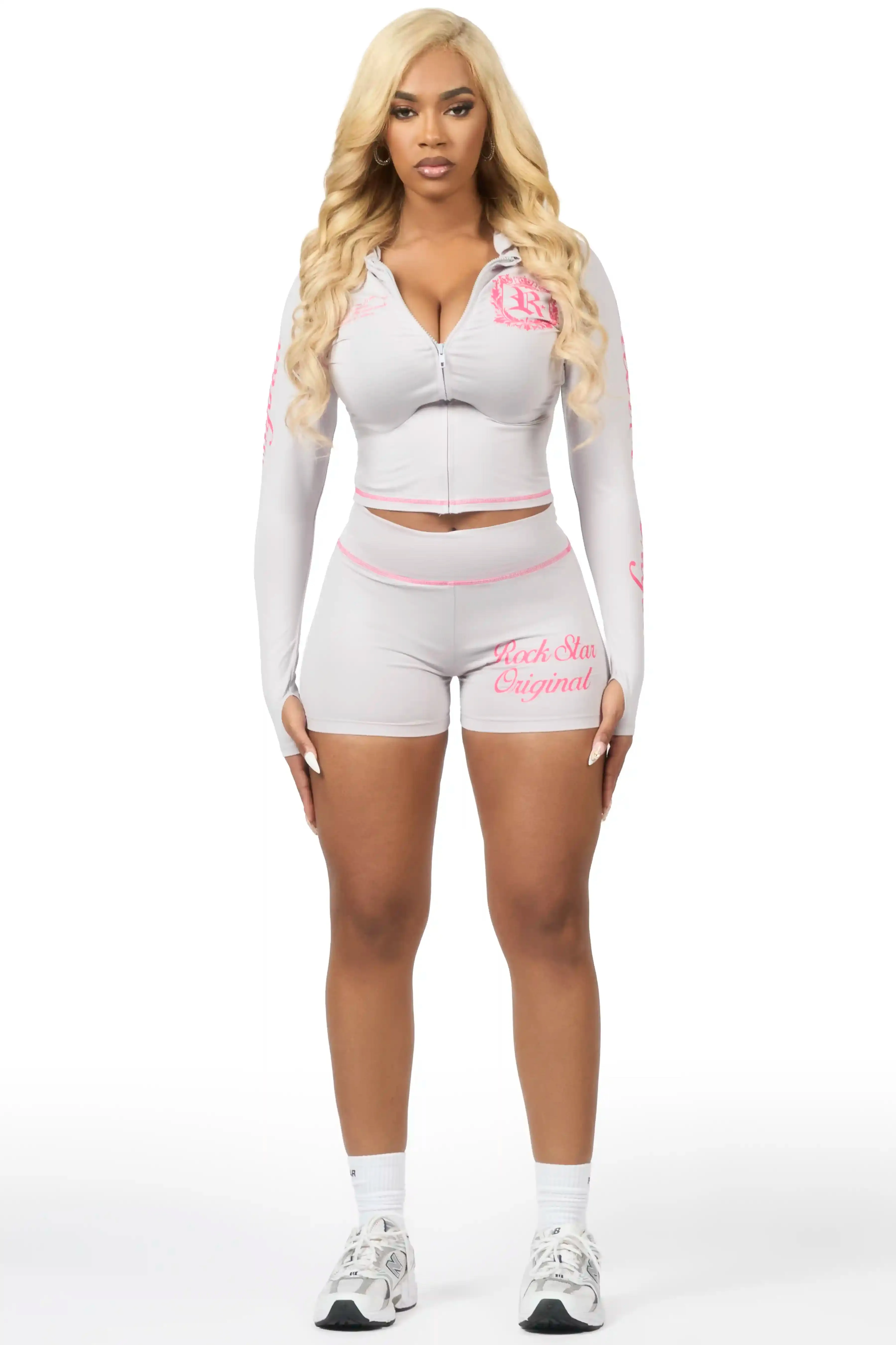Desmine Grey Short Set sold by Rockstar Original