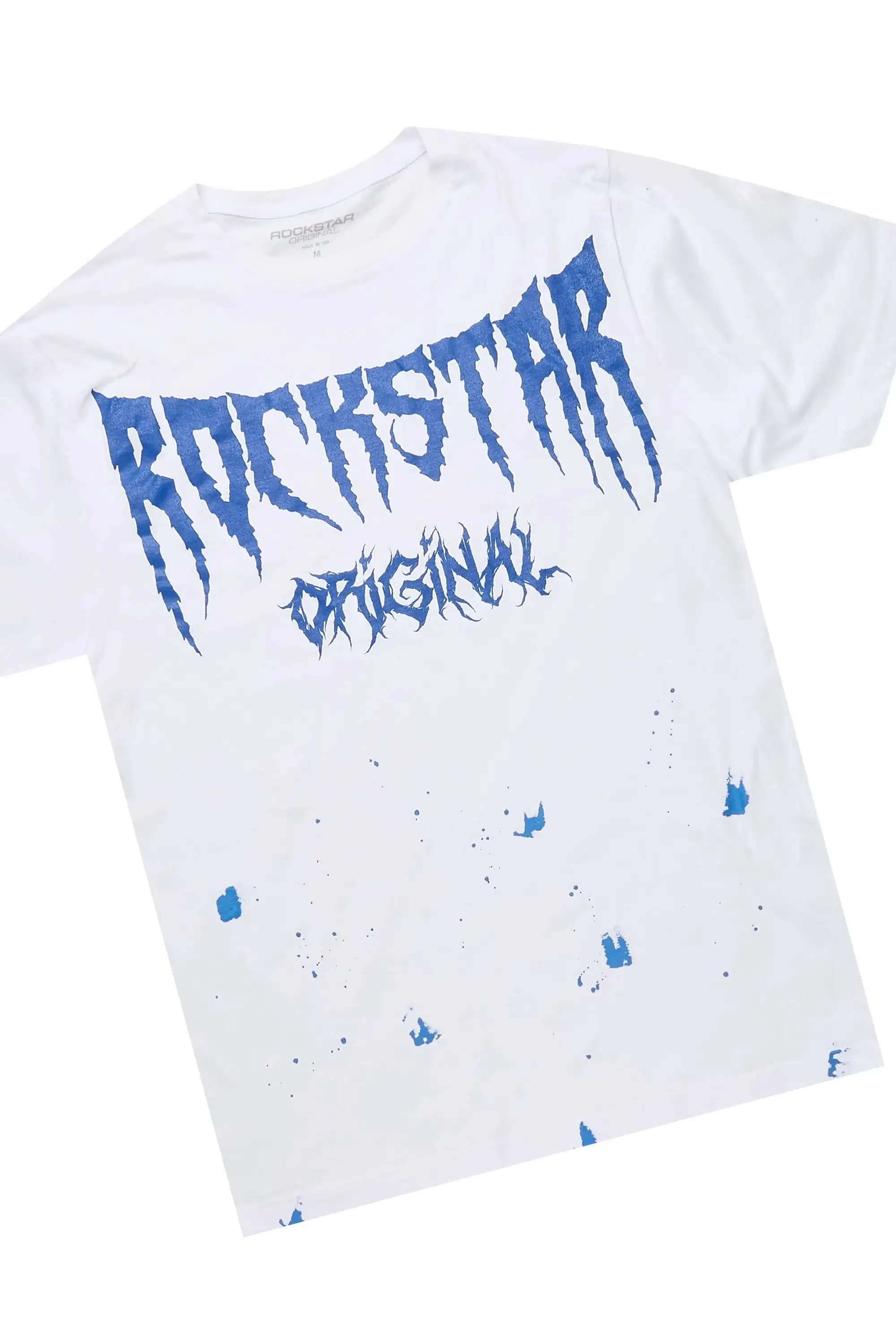 Twinkle White/Royal Blue T-Shirt/Relaxed Track Set sold by Rockstar Original product image thumbnail 2
