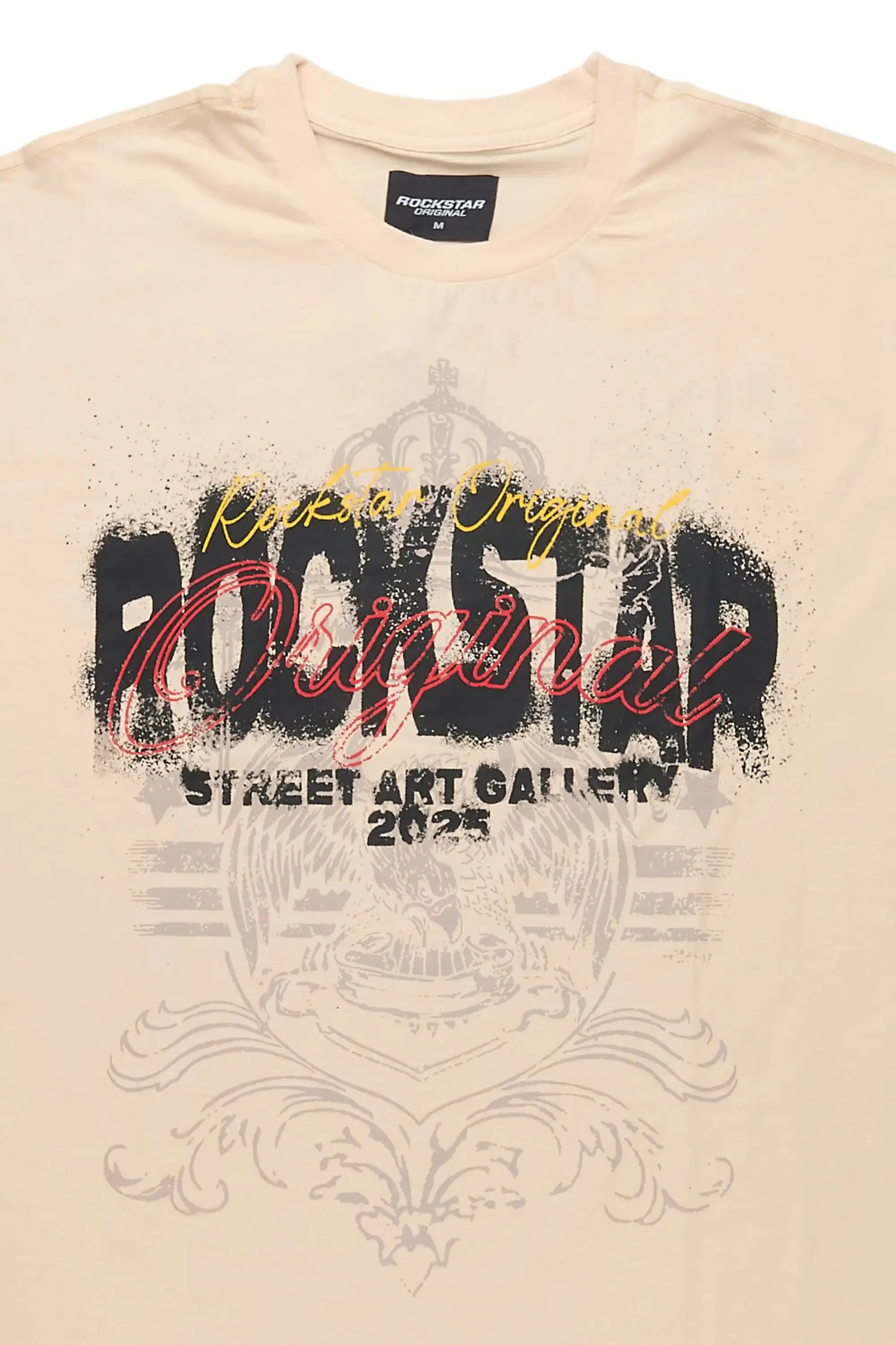 Irix Beige Oversized Graphic T-Shirt sold by Rockstar Original product image thumbnail 2