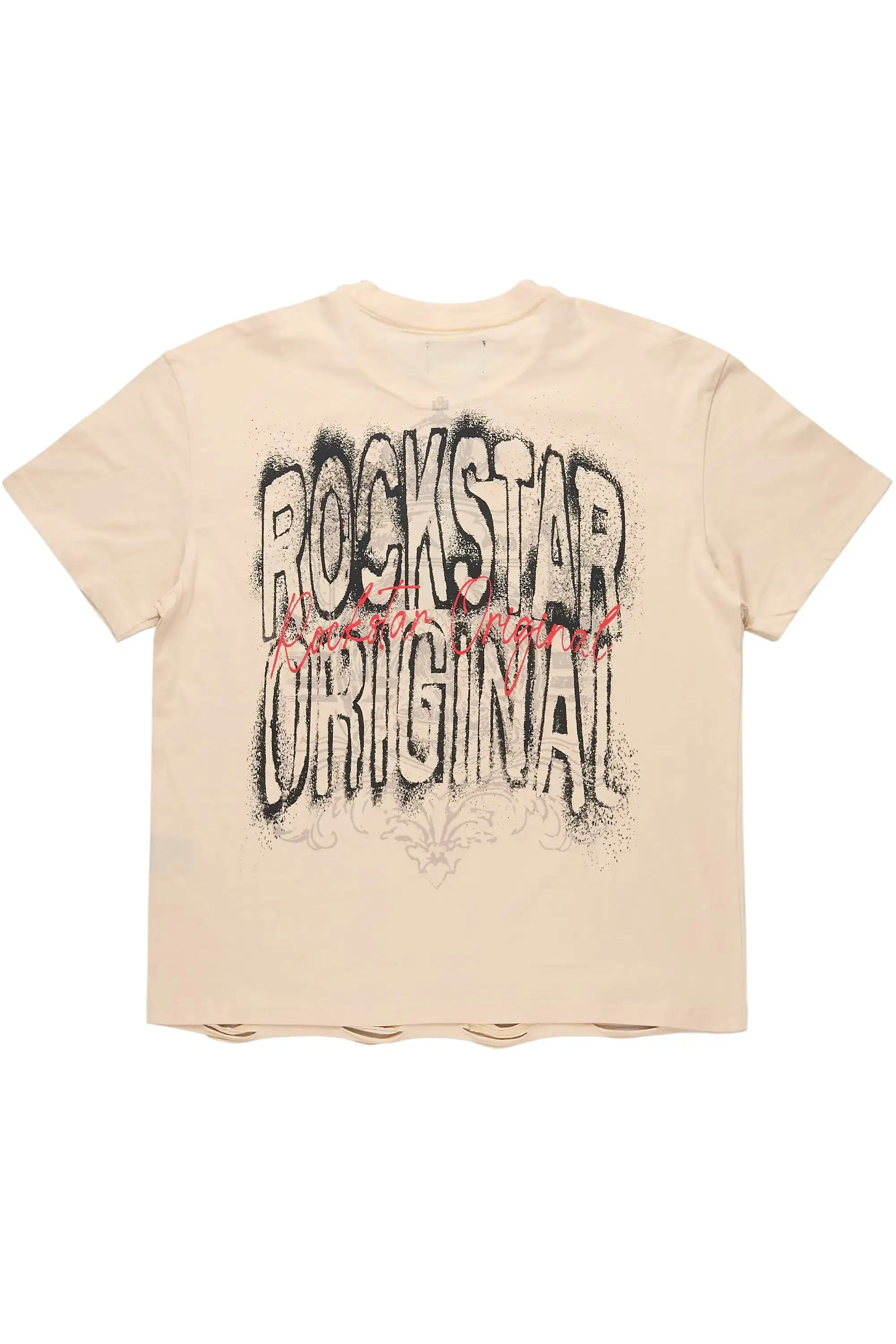 Irix Beige Oversized Graphic T-Shirt sold by Rockstar Original product image thumbnail 3