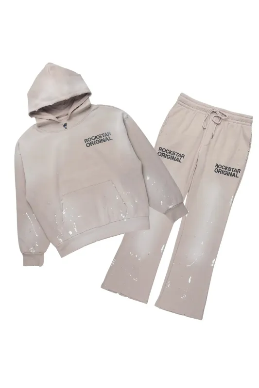 Reigna Taupe Stacked Track Set sold by Rockstar Original