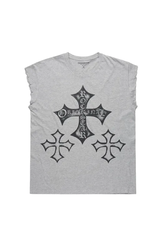 Tangia Heather Grey Tank Top sold by Rockstar Original