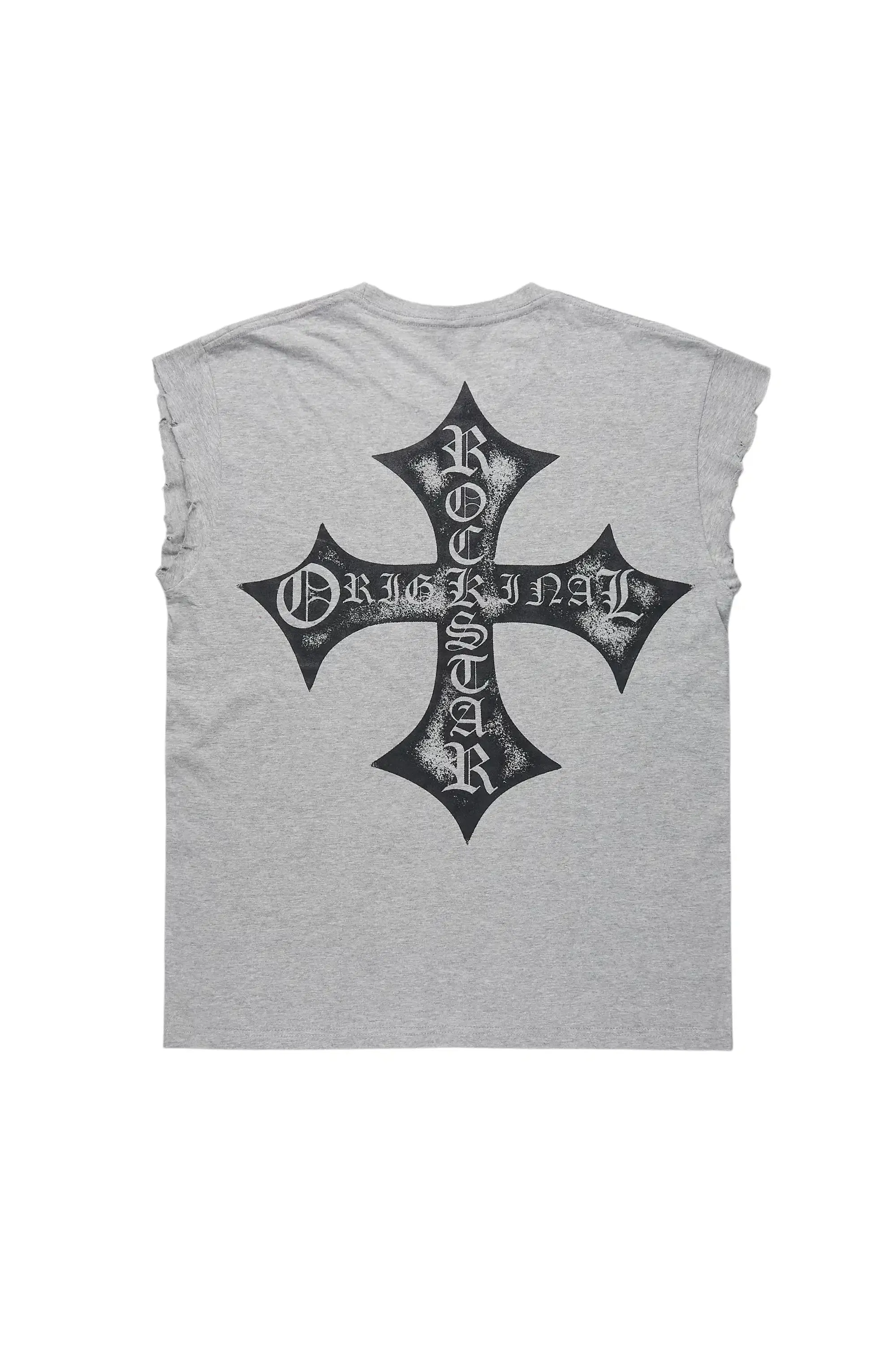 Tangia Heather Grey Tank Top sold by Rockstar Original product image thumbnail 3