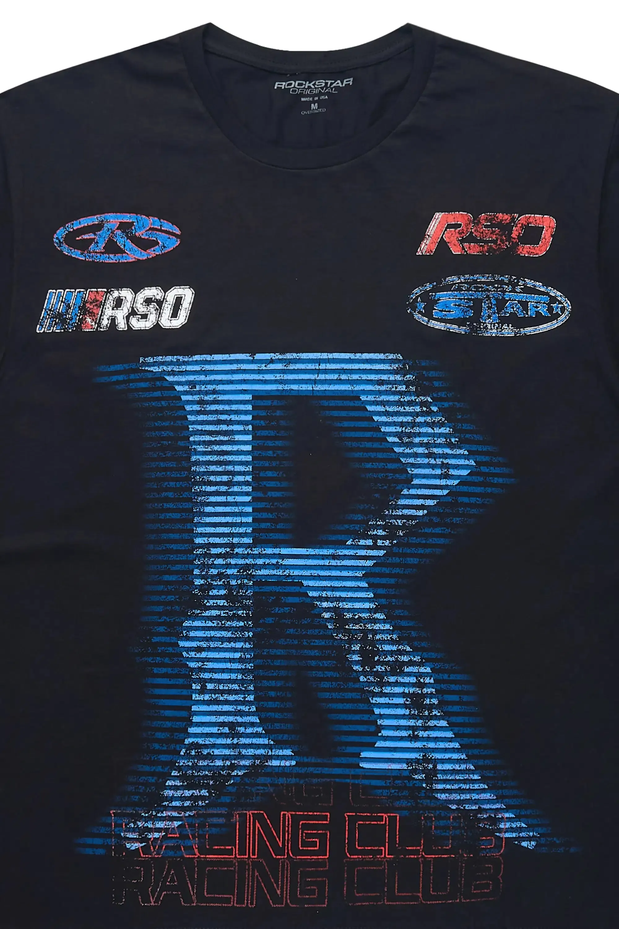 Damarion Black Oversized Graphic T-Shirt sold by Rockstar Original product image thumbnail 2