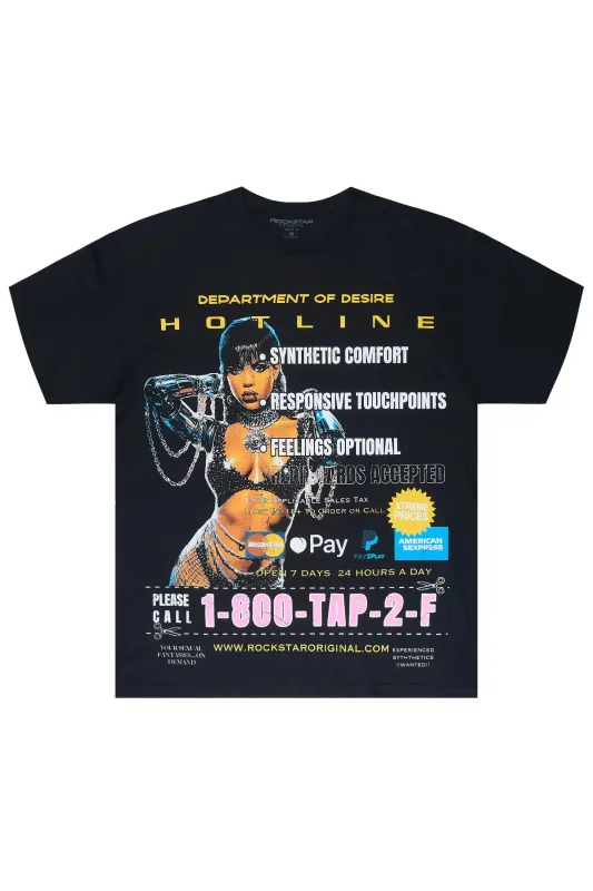 Druze Black Oversized Graphic T-Shirt sold by Rockstar Original