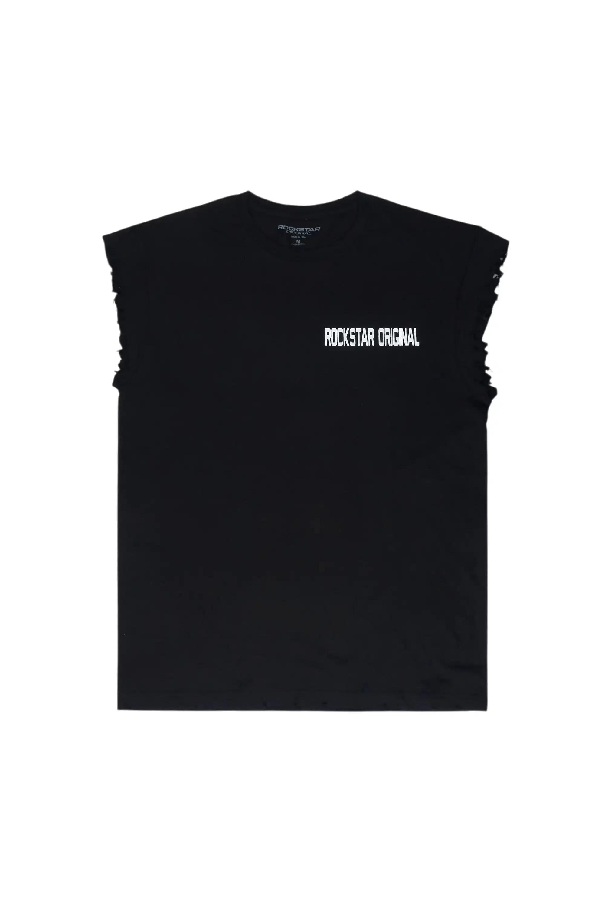Corven Black Cut Off T-Shirt sold by Rockstar Original