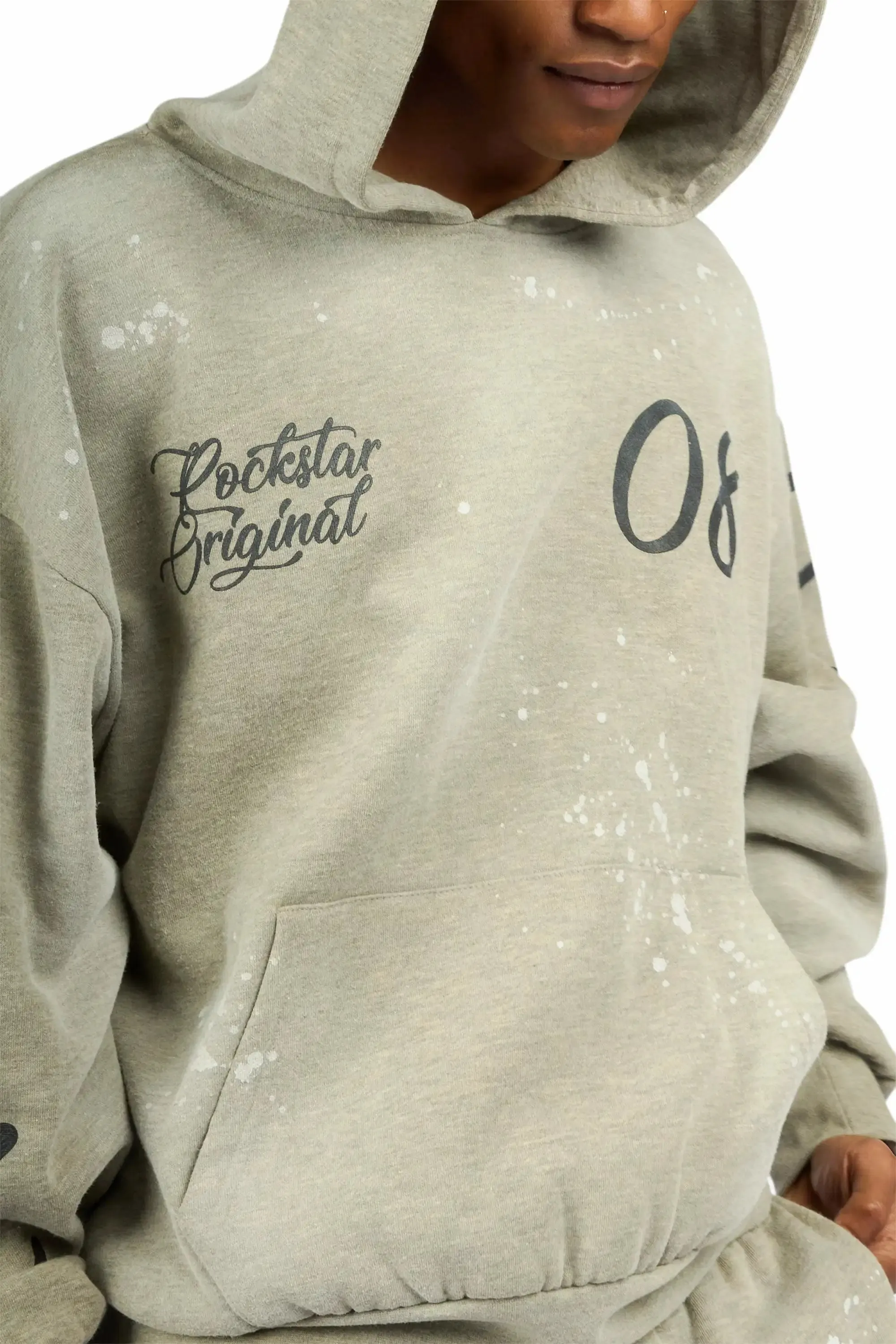 Hanif 2.0 Vintage Dark Oatmeal Hoodie/ Relaxed Pant Track Set sold by Rockstar Original product image thumbnail 3