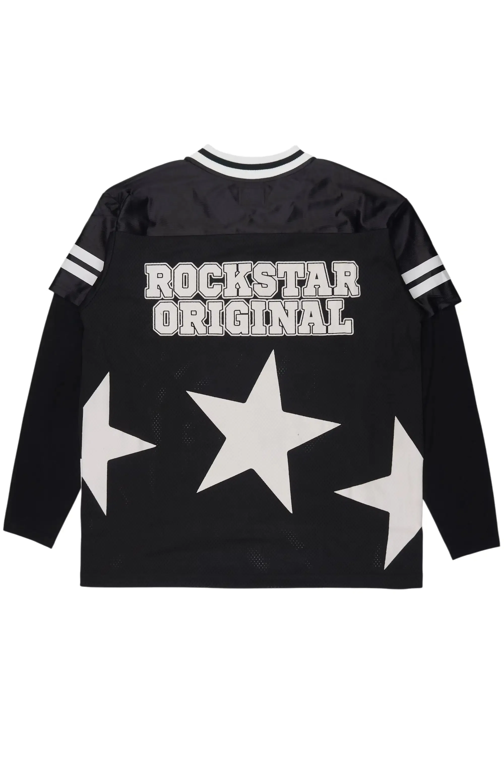 Slava Black Double Layer L/S Mesh Jersey sold by Rockstar Original product image thumbnail 5