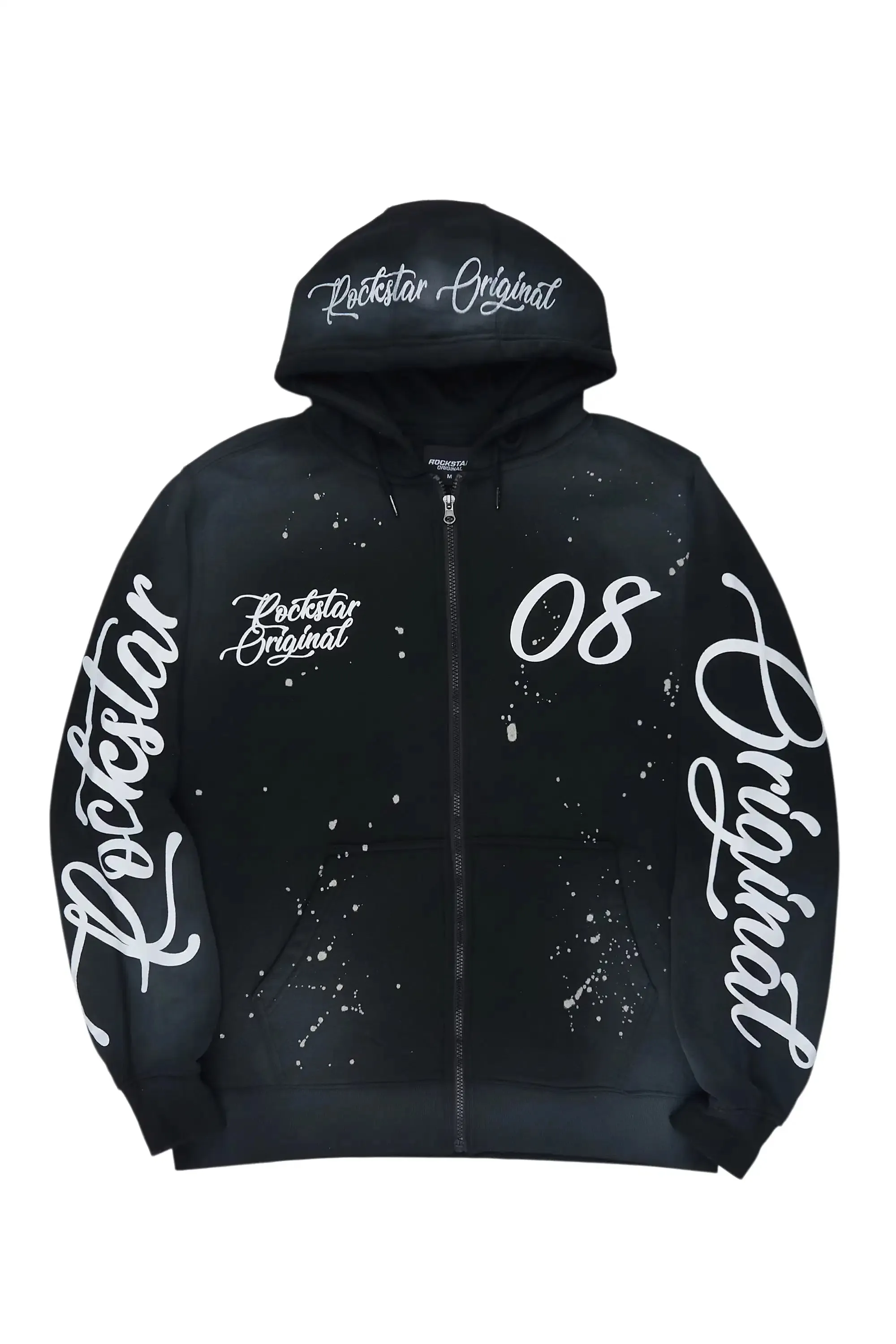 Hanif 2.0 Vintage Black Zip Up Hoodie sold by Rockstar Original