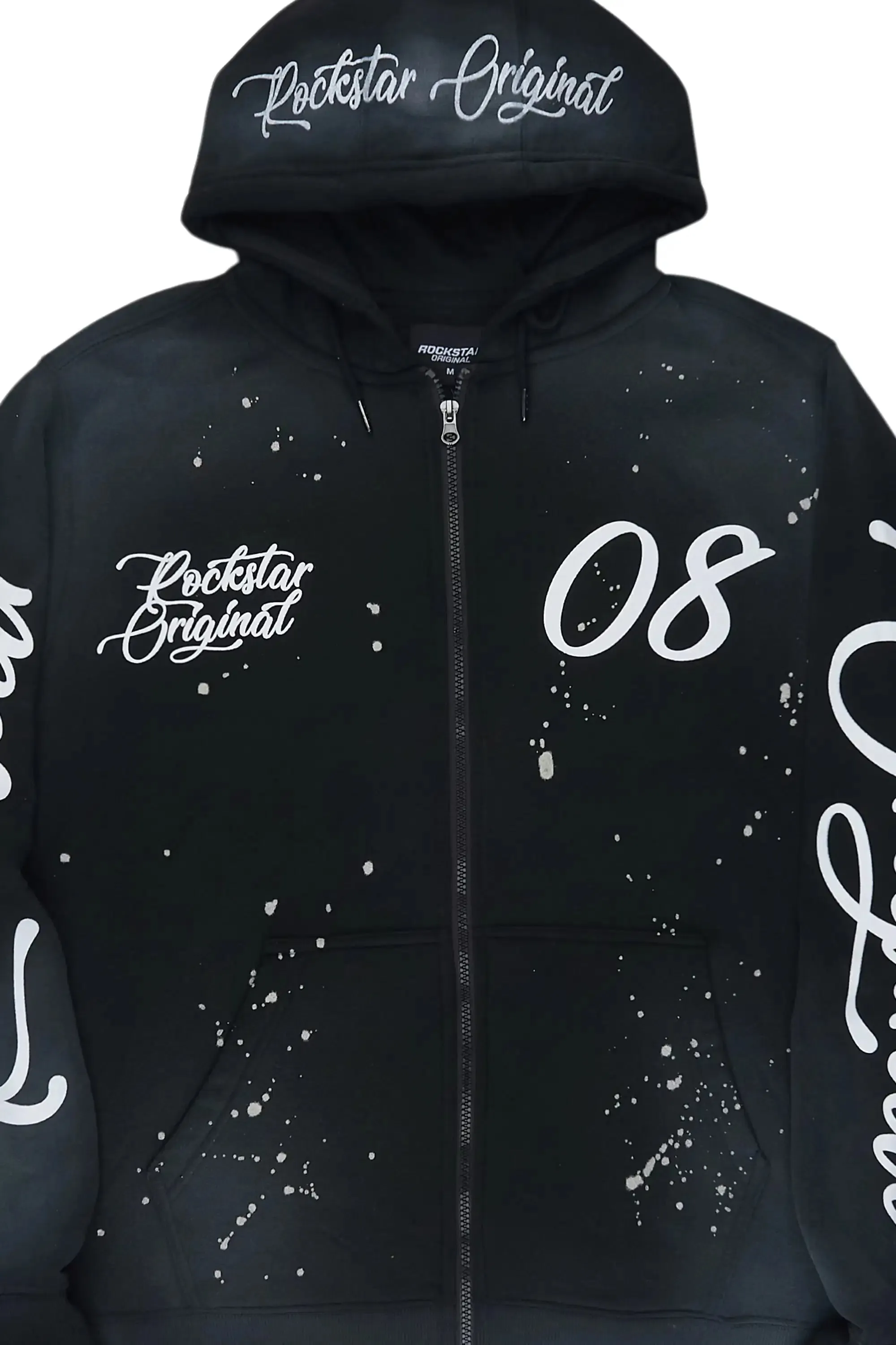 Hanif 2.0 Vintage Black Zip Up Hoodie sold by Rockstar Original product image thumbnail 2