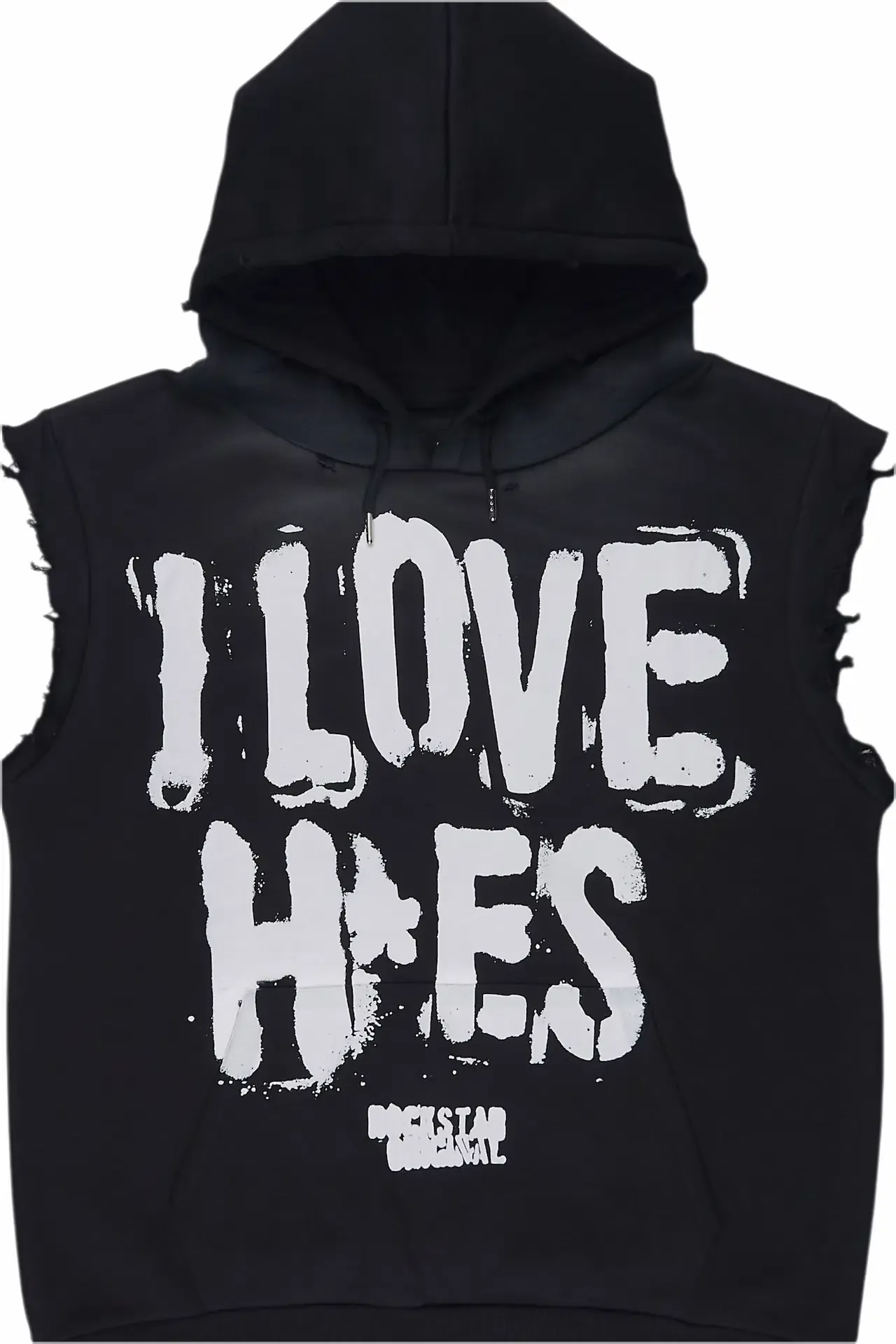 Banyan Black Cut Sleeve Hoodie sold by Rockstar Original product image thumbnail 2