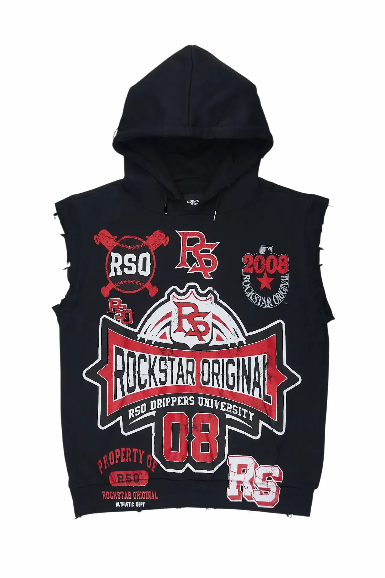 Mavrix Black Cut Sleeve Hoodie sold by Rockstar Original