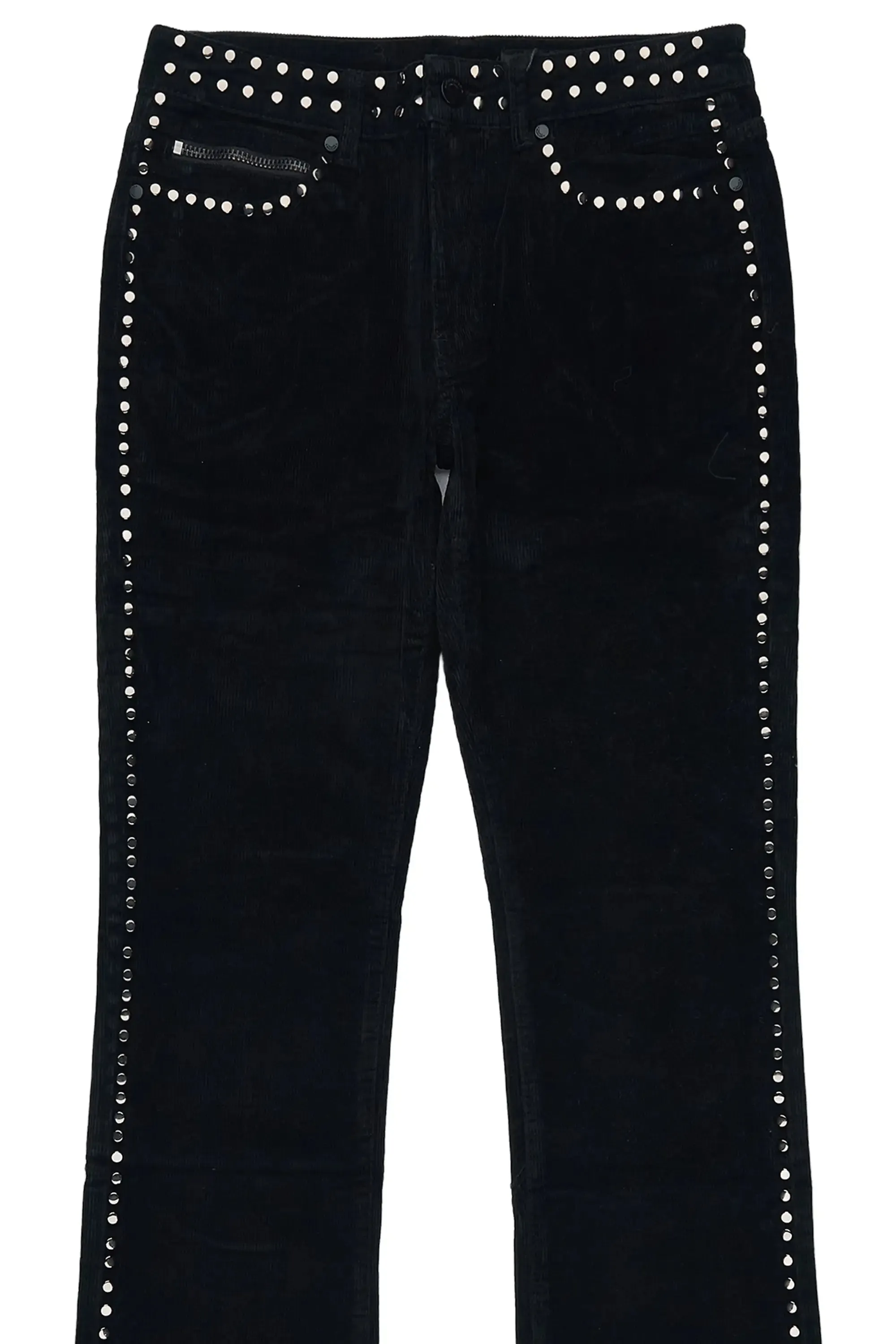Vaile Jet Black Studded Stacked Flare Jean sold by Rockstar Original product image thumbnail 2