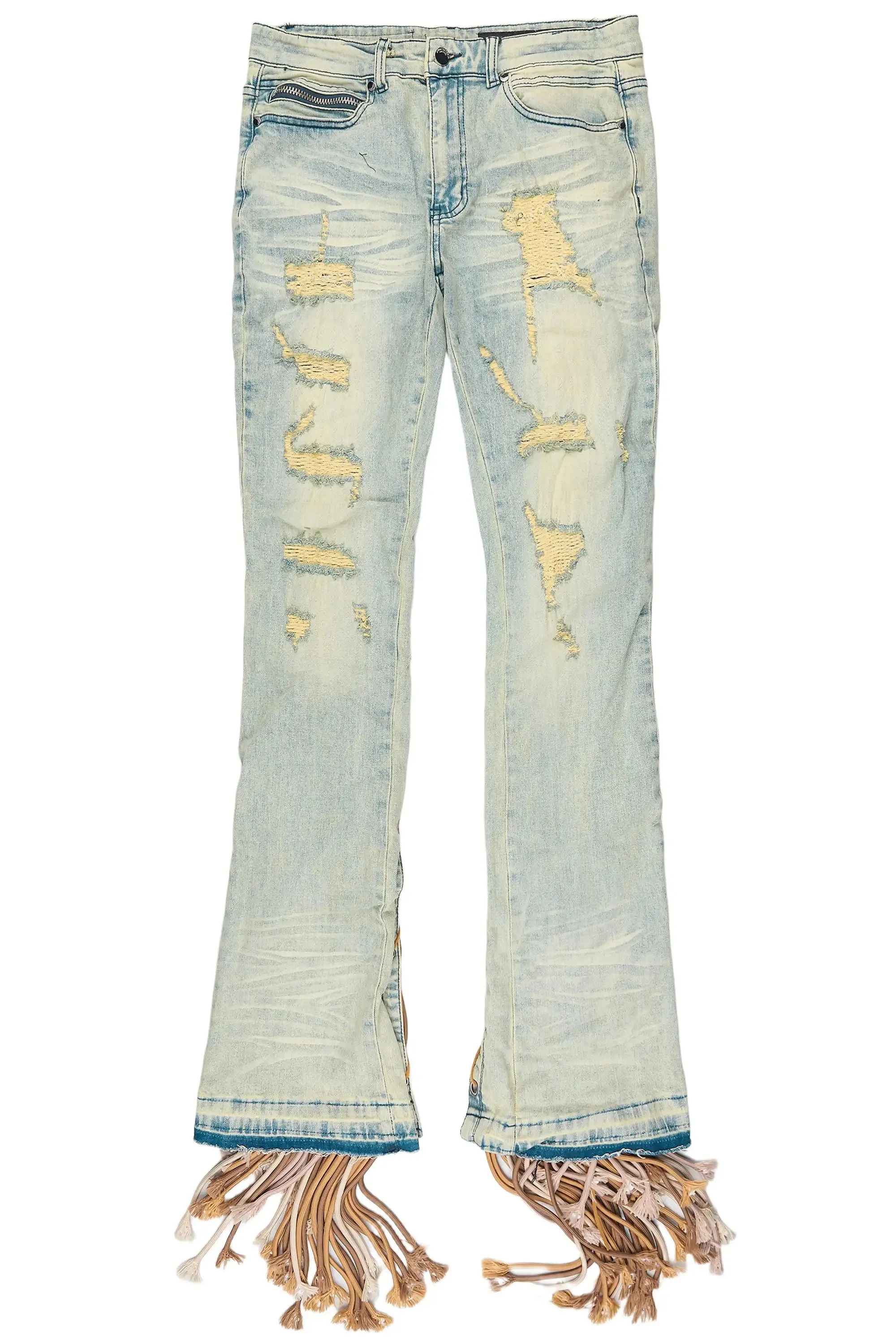 Otto Tint Blue Wash Stacked Flare Jean sold by Rockstar Original product image thumbnail 3