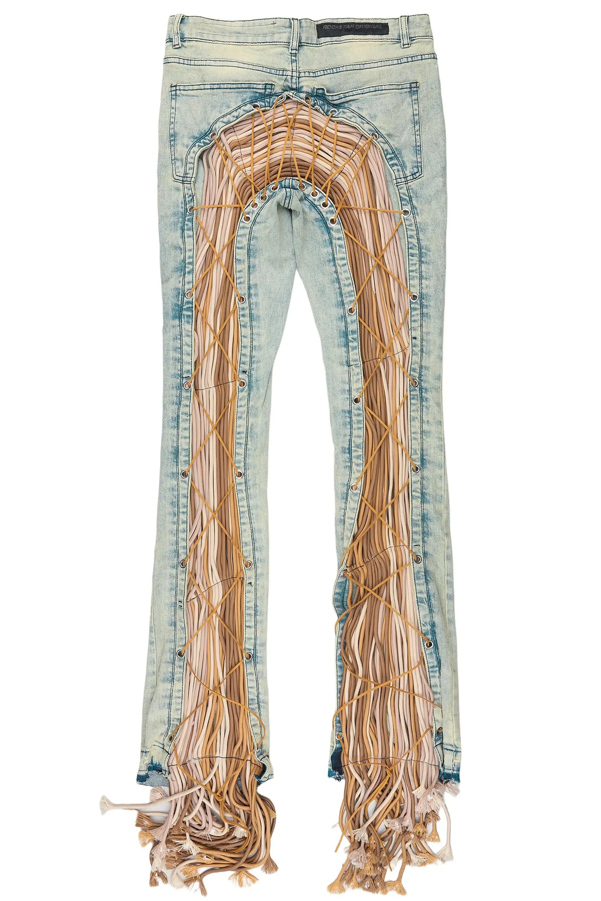 Otto Tint Blue Wash Stacked Flare Jean sold by Rockstar Original