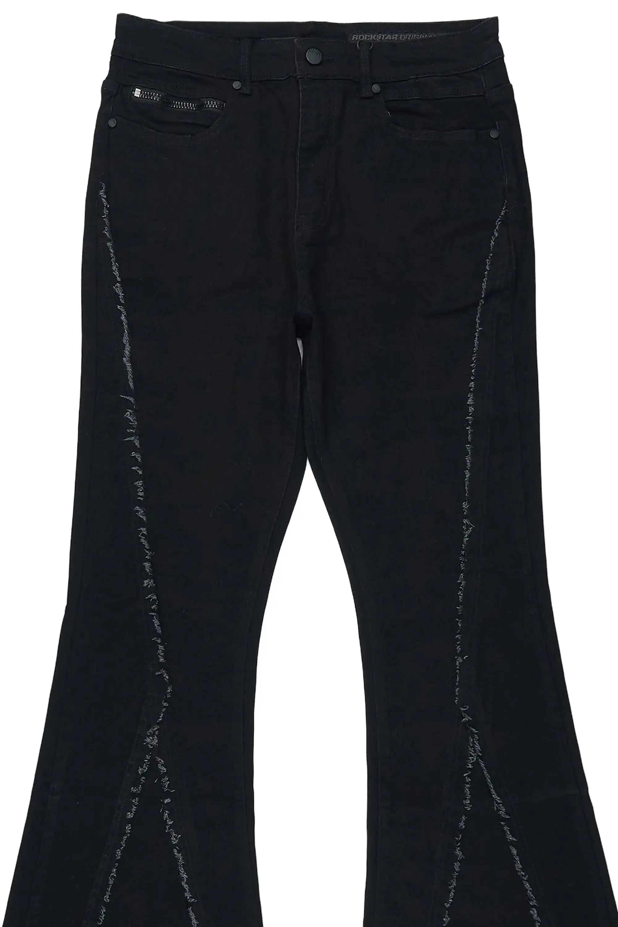 Vane Black Stacked Super Flare Jean sold by Rockstar Original product image thumbnail 2